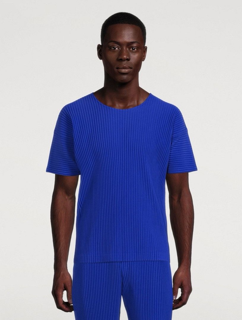 Homme Plisse Issey Miyake Pleated Short Sleeve T-Shirt Size US S / EU 44-46 / 1 - 1 Thumbnail