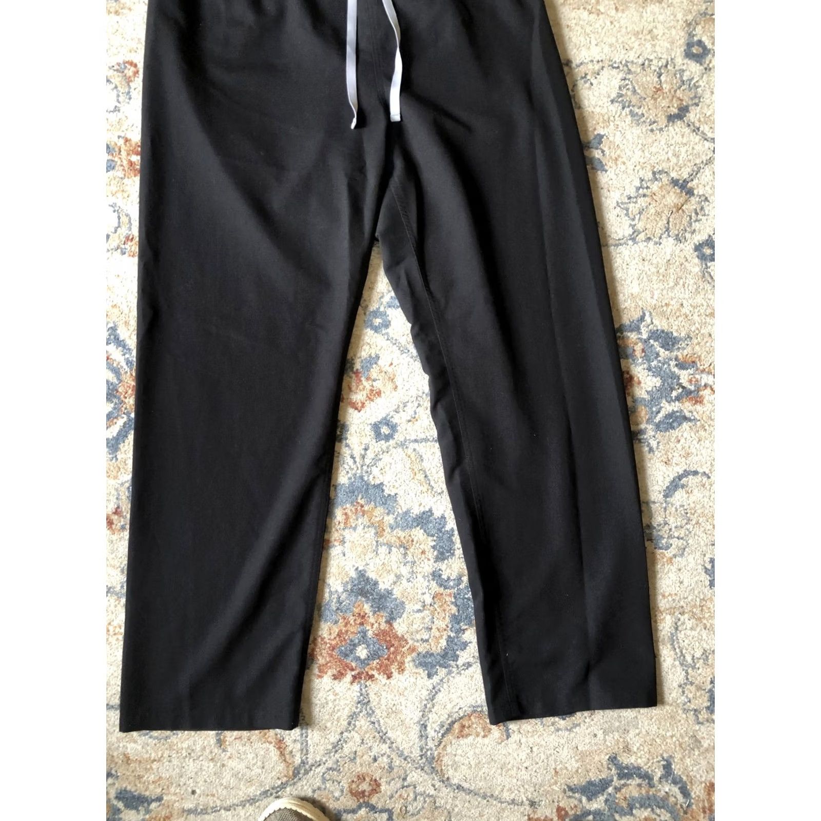 Vintage FIGS Technical Collection Pants Mens 2XL Black Drawstring Straight Leg Workwear Casual 32in Inseam Mens Size US 39 - 4 Thumbnail