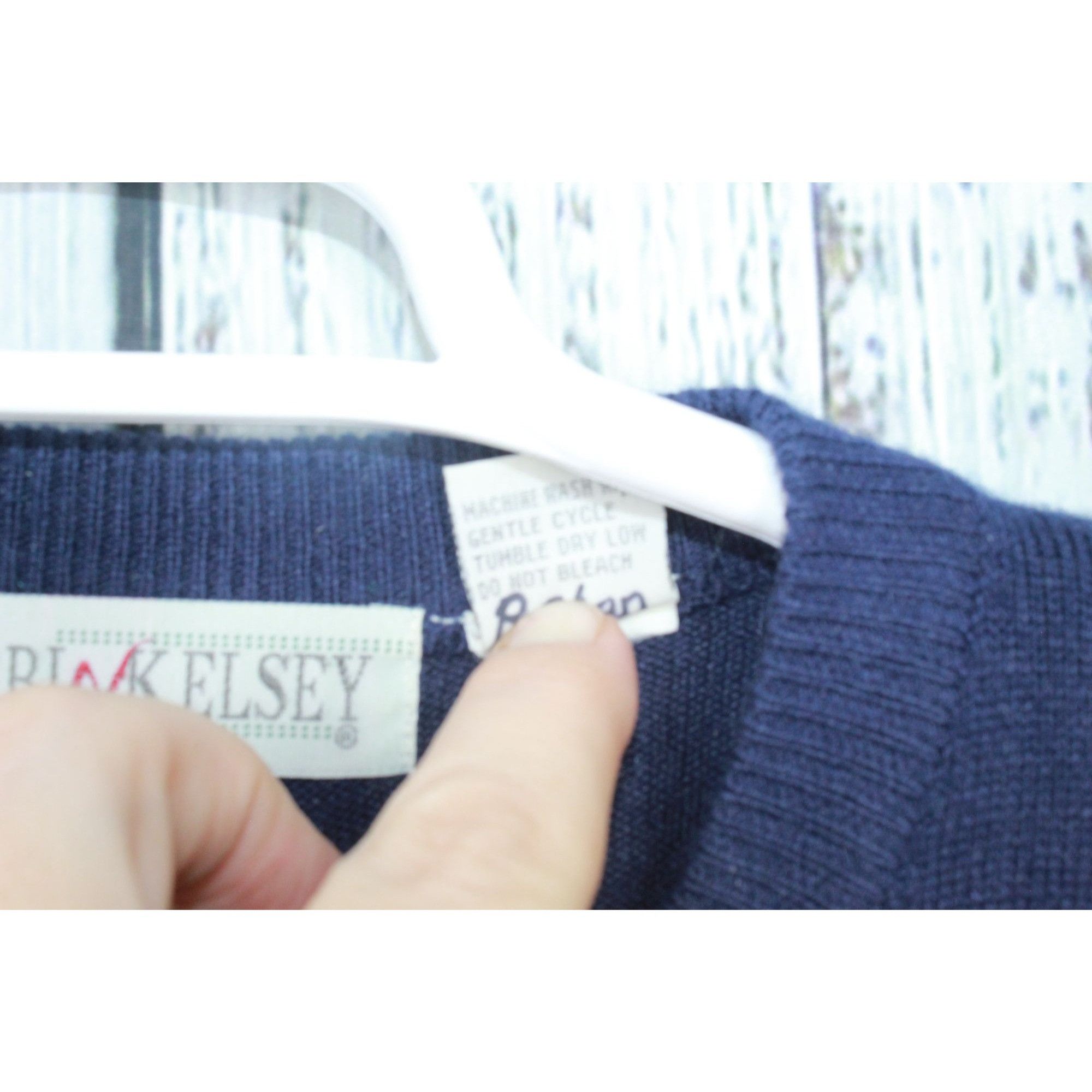 Other Kerri N Kelsy Women's Navy Blue Gold Button Acrylic Sweater Size S / US 4 / IT 40 - 5 Thumbnail
