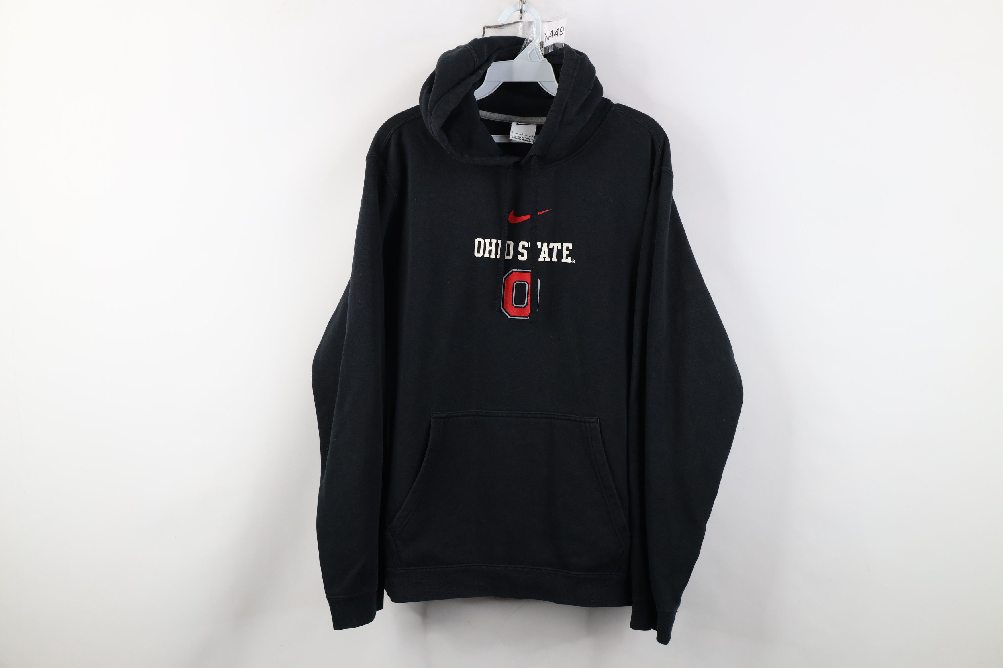 Nike Vintage Y2K Nike Center Swoosh Ohio State University Hoodie Size US L / EU 52-54 / 3 - 1 Thumbnail