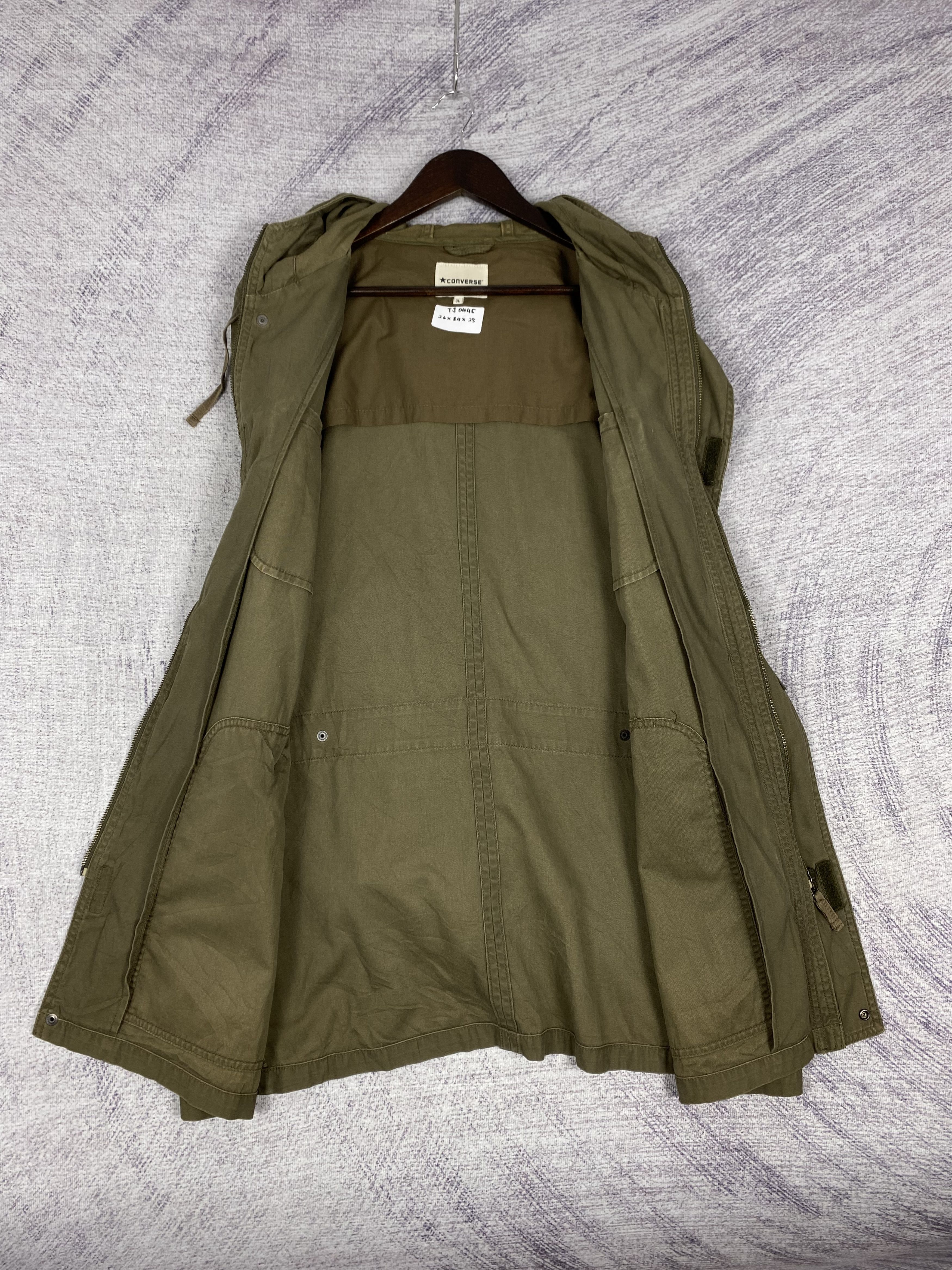 Converse Vintage Converse Hoodie Multi Pocket Plain Canvas Jacket Size US L / EU 52-54 / 3 - 7 Thumbnail