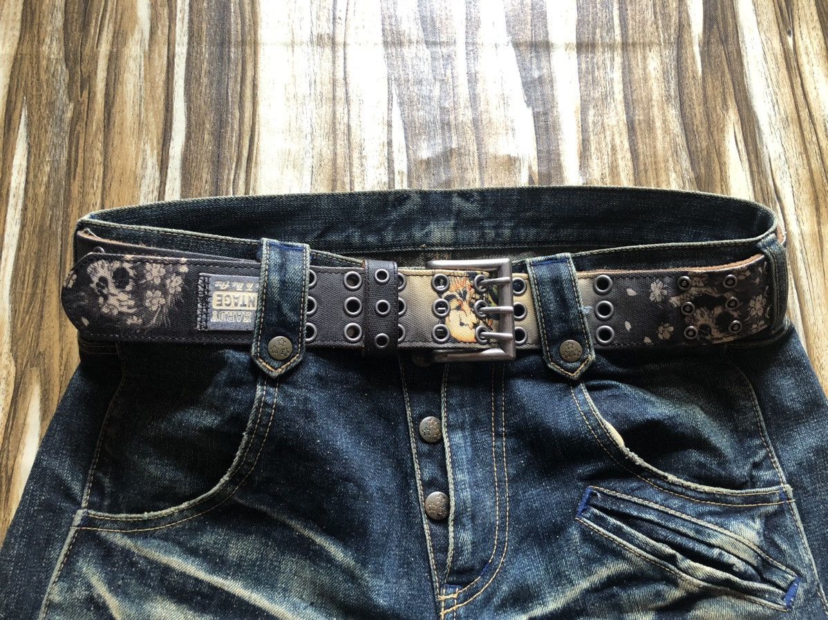 Ed Hardy “Grommet” Full Print Logo Handmade Belt Punk Seditionaries Size ONE SIZE - 1 Thumbnail