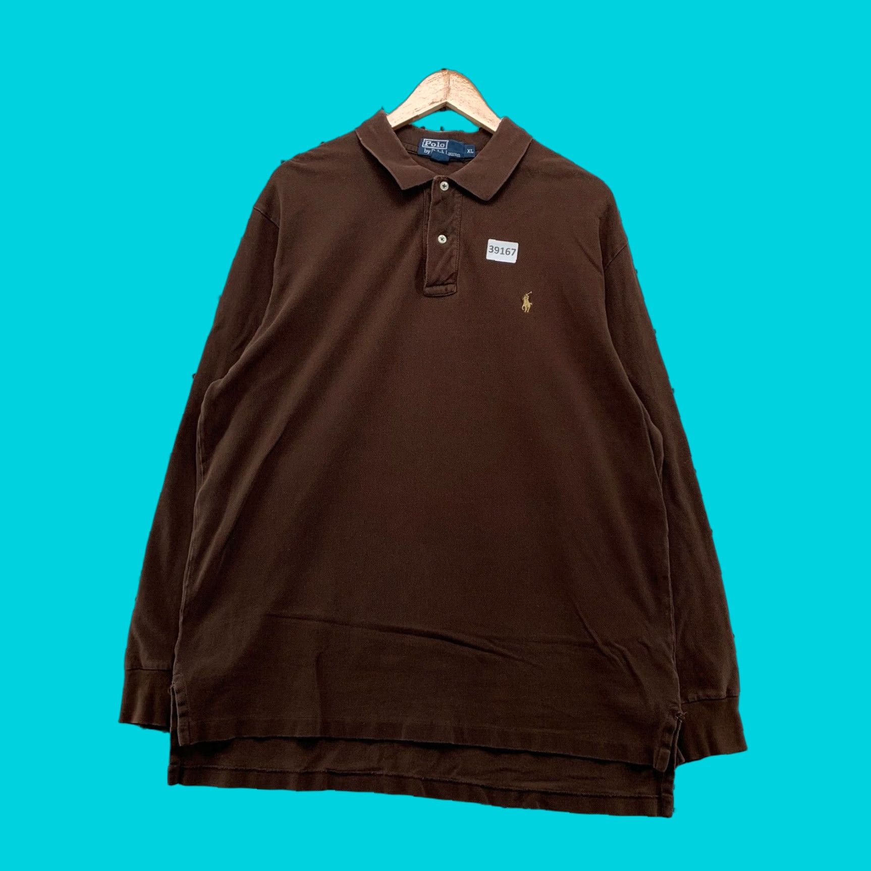 Polo Ralph Lauren VINTAGE Polo Ralph Lauren Collared Shirt Mens XL Brown Long Sleeve Preppy 24x30.5 Mens XL Brown Polo Shirt Mens XL Brown Preppy 90s Size US XL / EU 56 / 4 - 1 Thumbnail