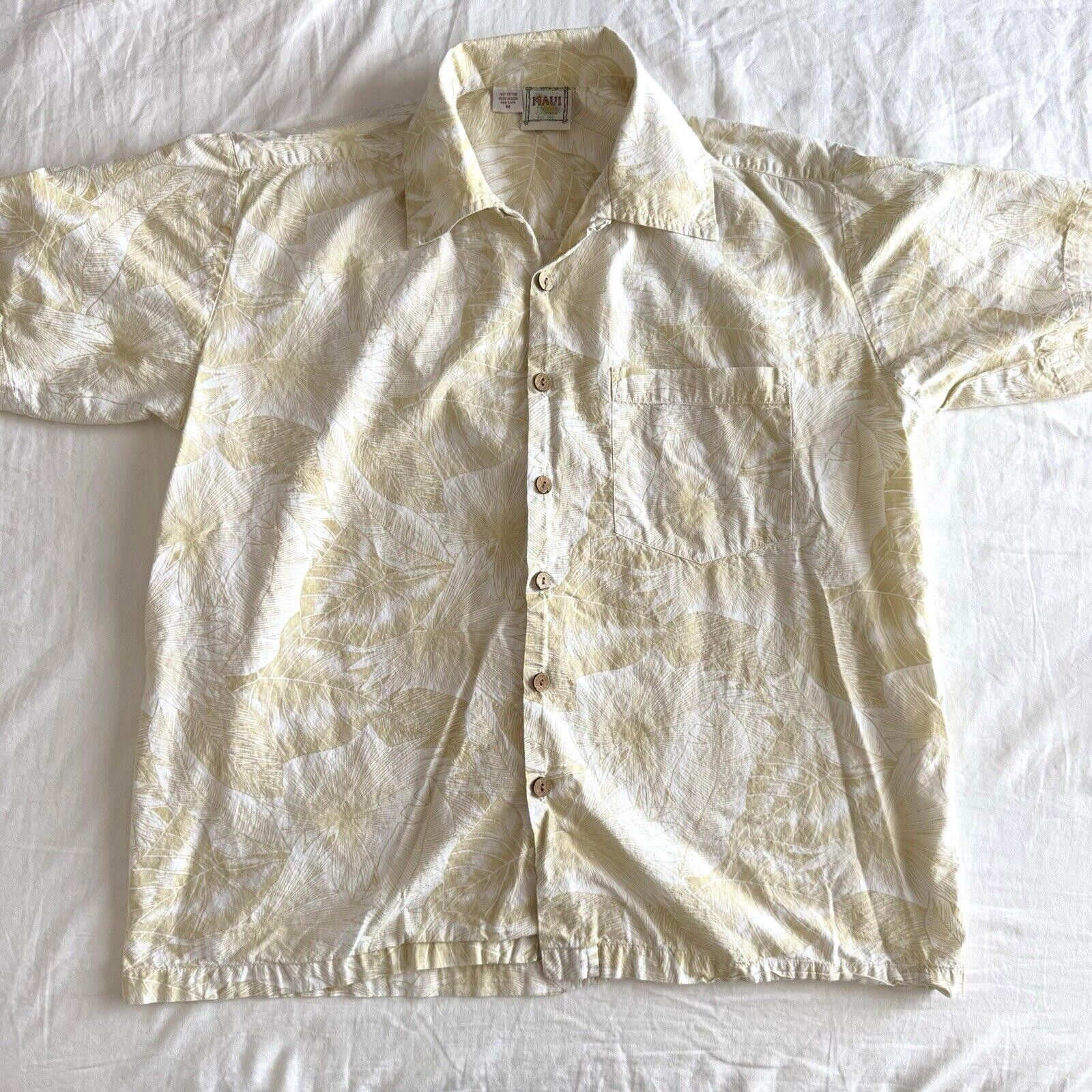 Designer Rare Maui Trading Co Button Up Hawaiian Shirt Men’s M Yellow Size US M / EU 48-50 / 2 - 1 Thumbnail