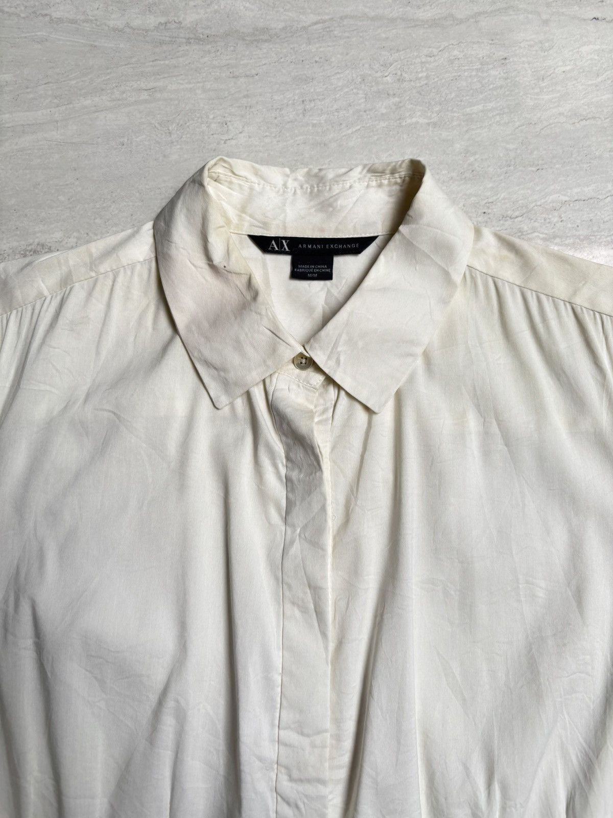 Armani Exchange ARMANI EXCHANGE White Shirt Size US XS / EU 42 / 0 - 4 Thumbnail