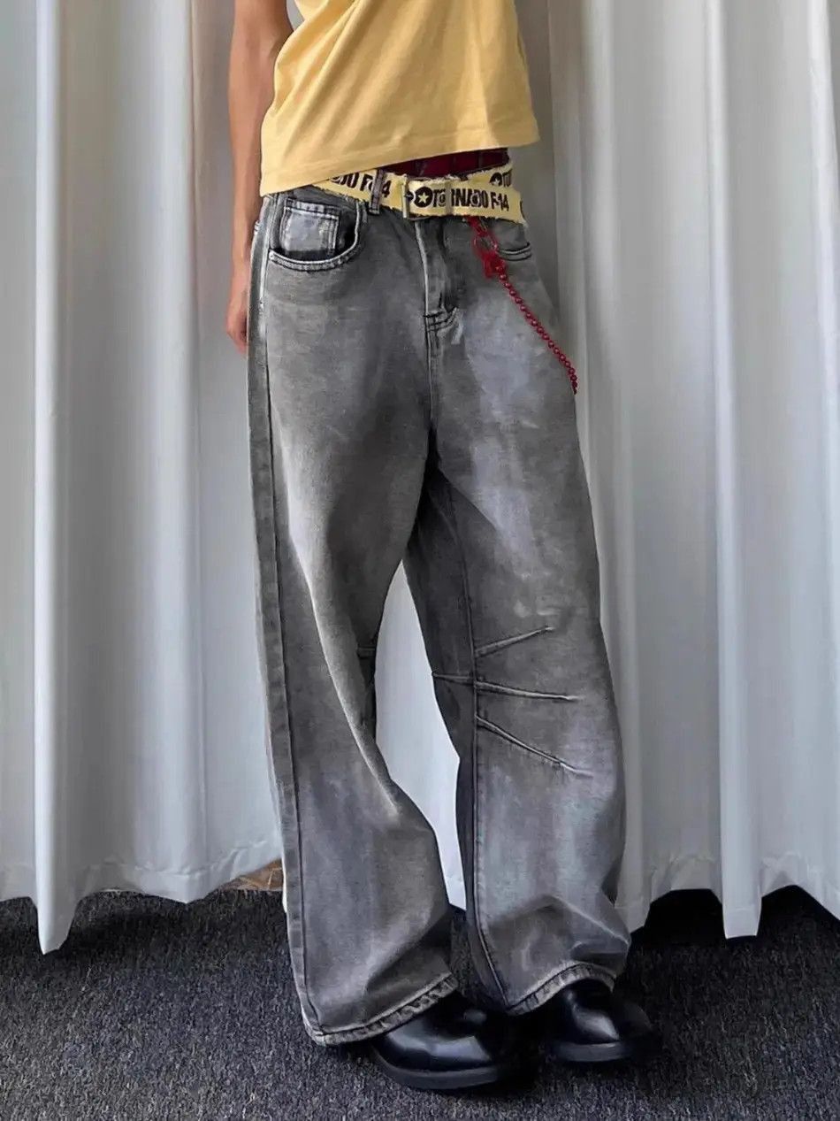 Japanese Brand Retro loose casual high street jeans Size US 30 / EU 46 - 4 Thumbnail