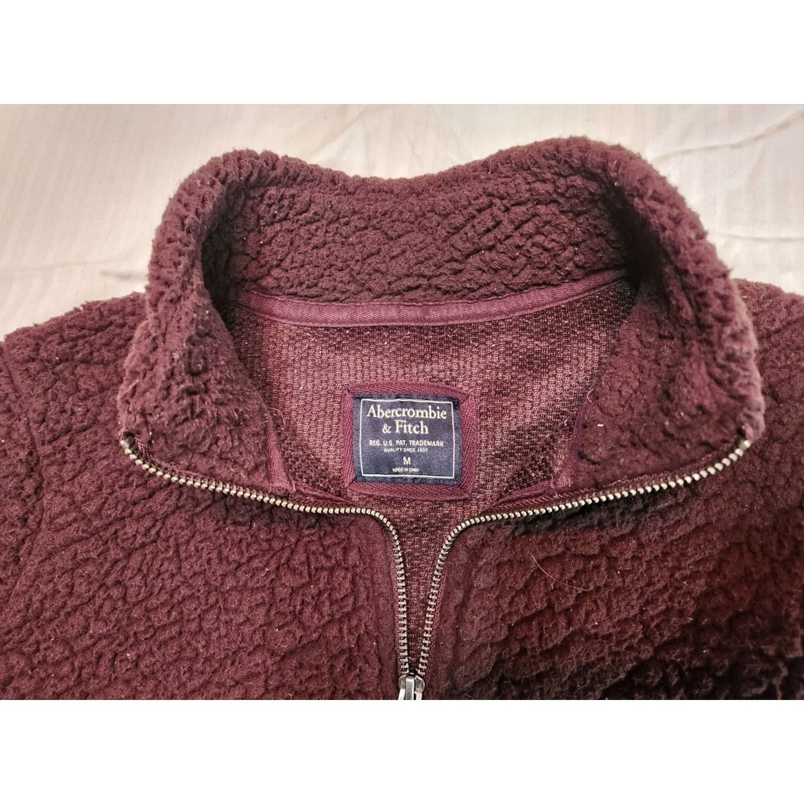 Abercrombie & Fitch Abercrombie & Fitch Women’s Brown Fleece Pullover Size M Mock Neck 1/4 Zip Pockets Warm Athleisure Sweatshirt Size M / US 6-8 / IT 42-44 - 3 Thumbnail