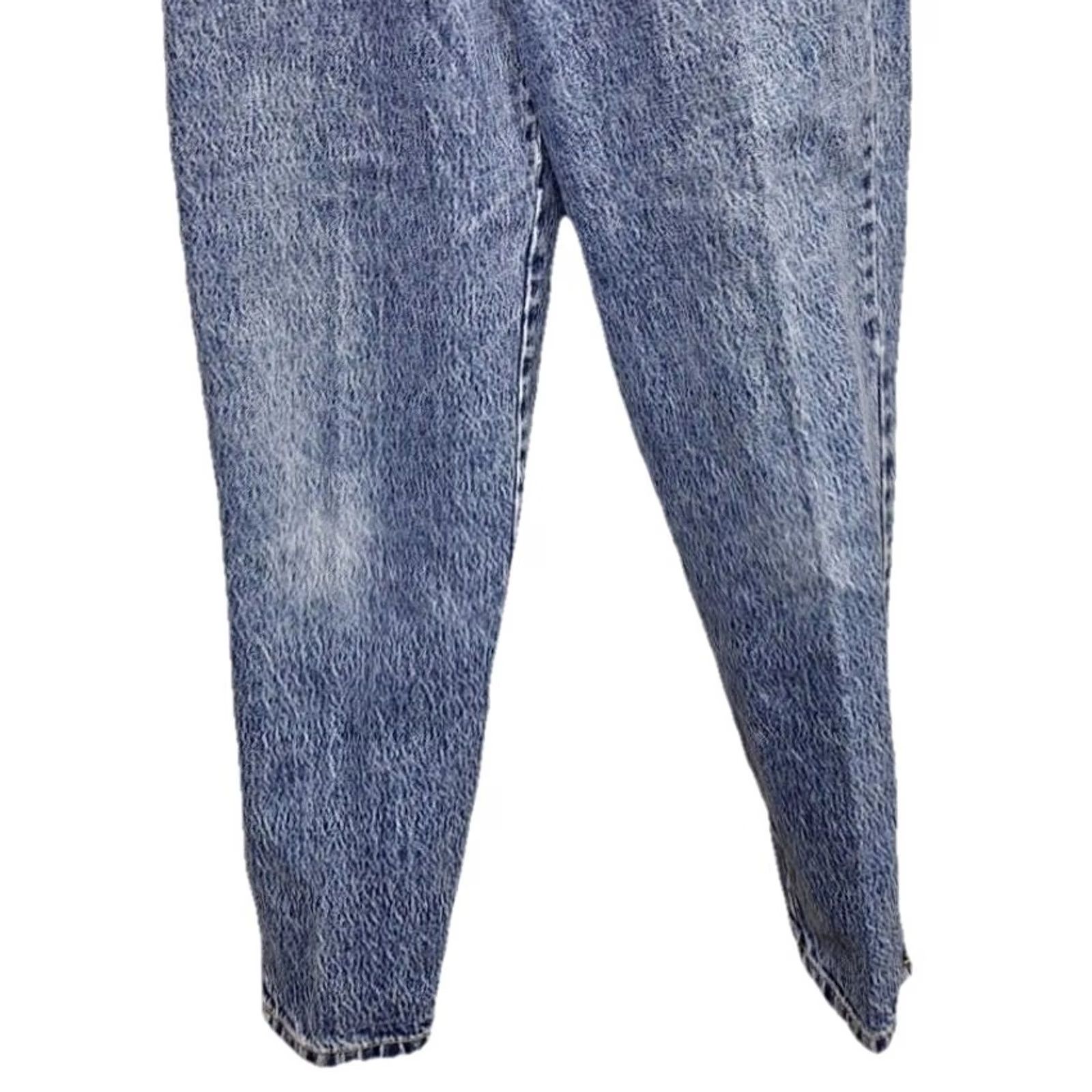 Vintage VINTAGE Palmetto High Waist Mom Jeans Blue Denim Acid Wash Tapered Leg Women’s Size 13 Size 34" / US 12 / IT 48 - 3 Thumbnail