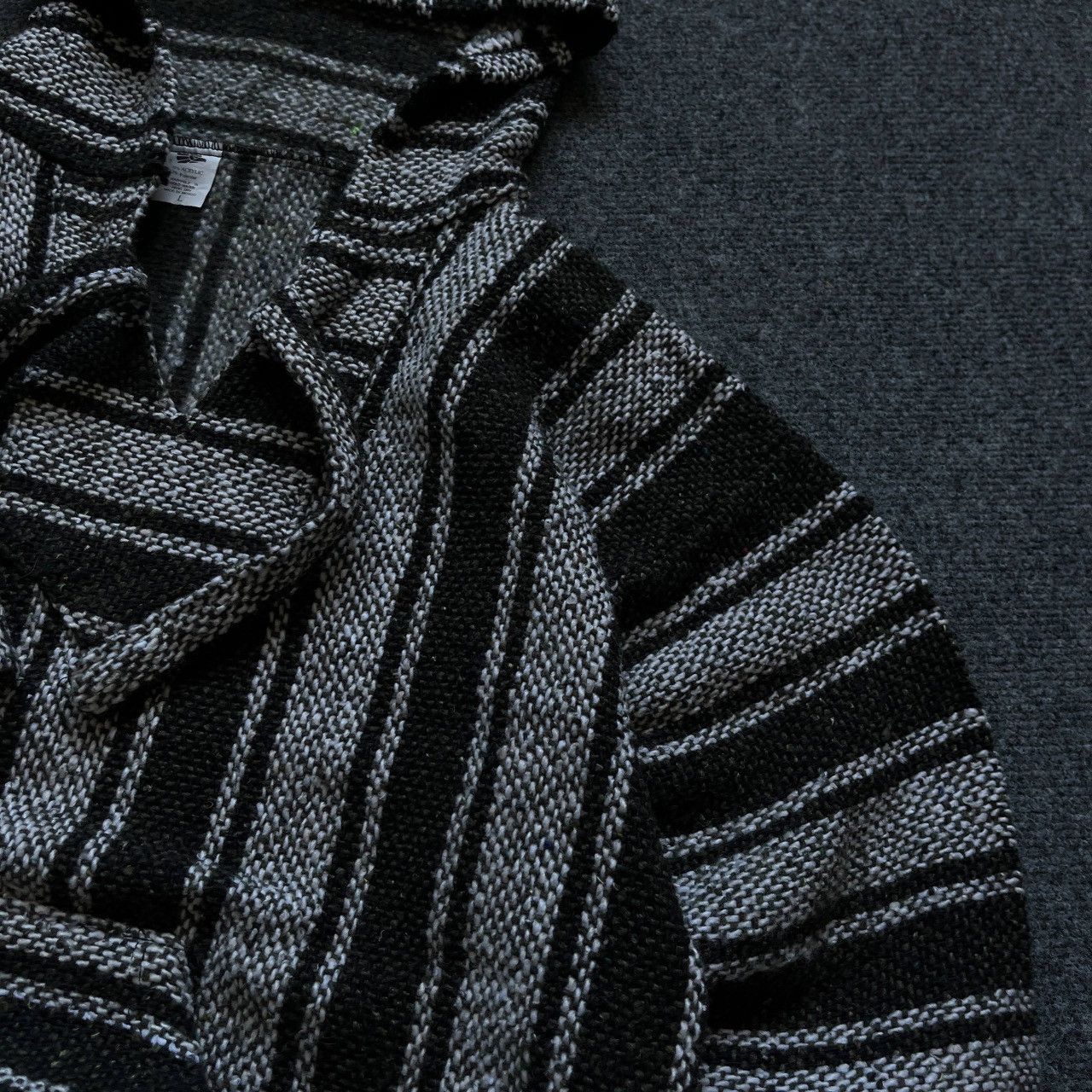 Boohoo VTG Del Mex Mexican Baja Hoodie Knit Sweater Jerga Pullover Size US L / EU 52-54 / 3 - 9 Thumbnail