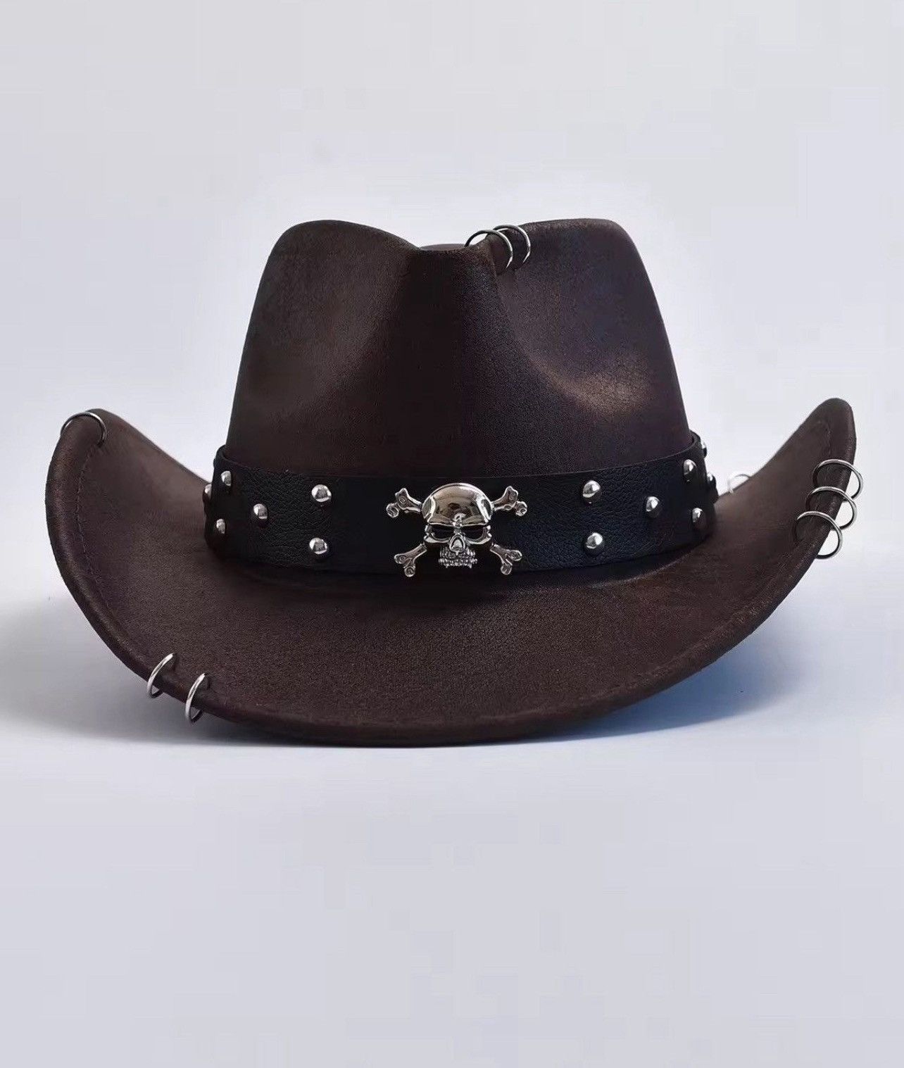 Other Faux Leather Vintage Western Cowboy Hat Size ONE SIZE - 2 Thumbnail