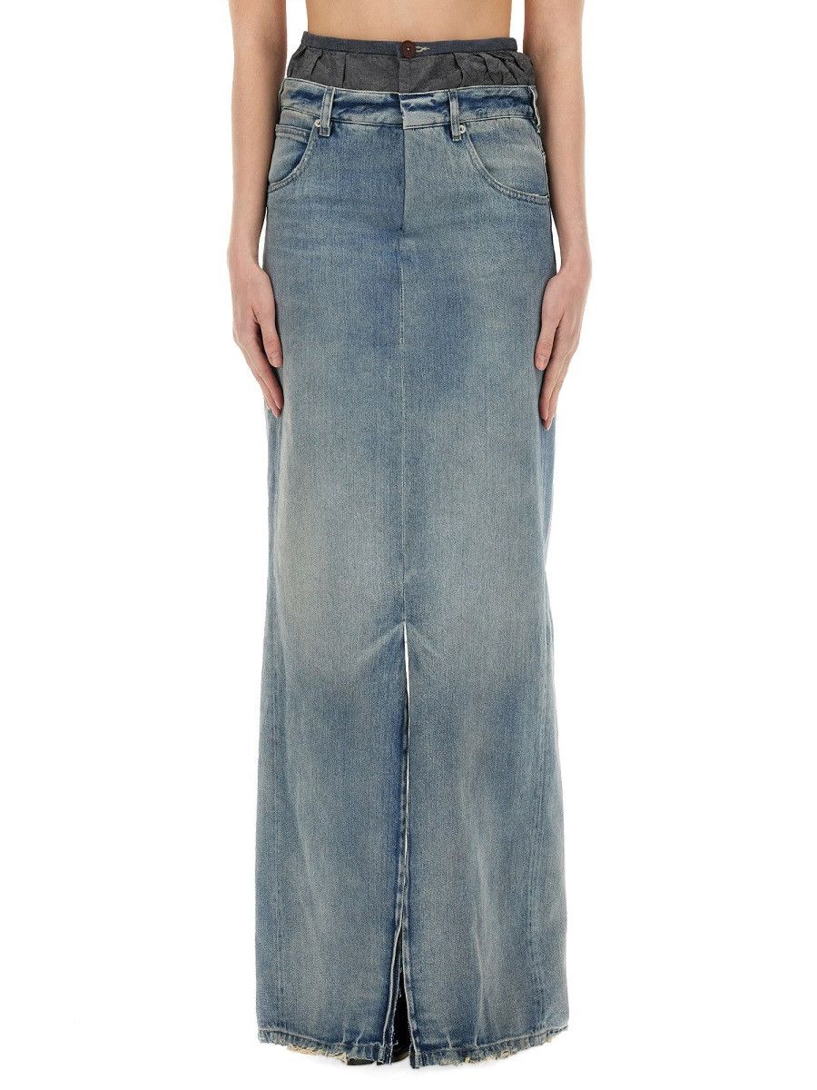 Maison Margiela MAISON MARGIELA DENIM SKIRT "ANONYMITY OF THE LINING (IT 38) Size 38" / US 16 / IT 52 - 1 Thumbnail