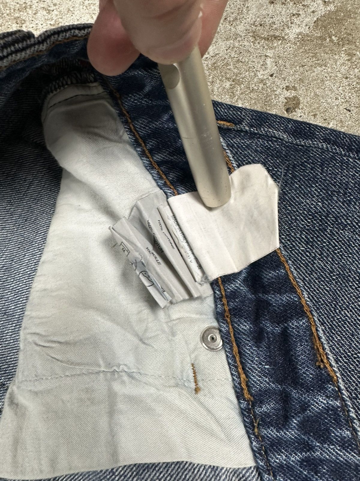 Prada Prada Straight Fit Tab Blue Denim Pants Jeans Size US 30 / EU 46 - 15 Thumbnail