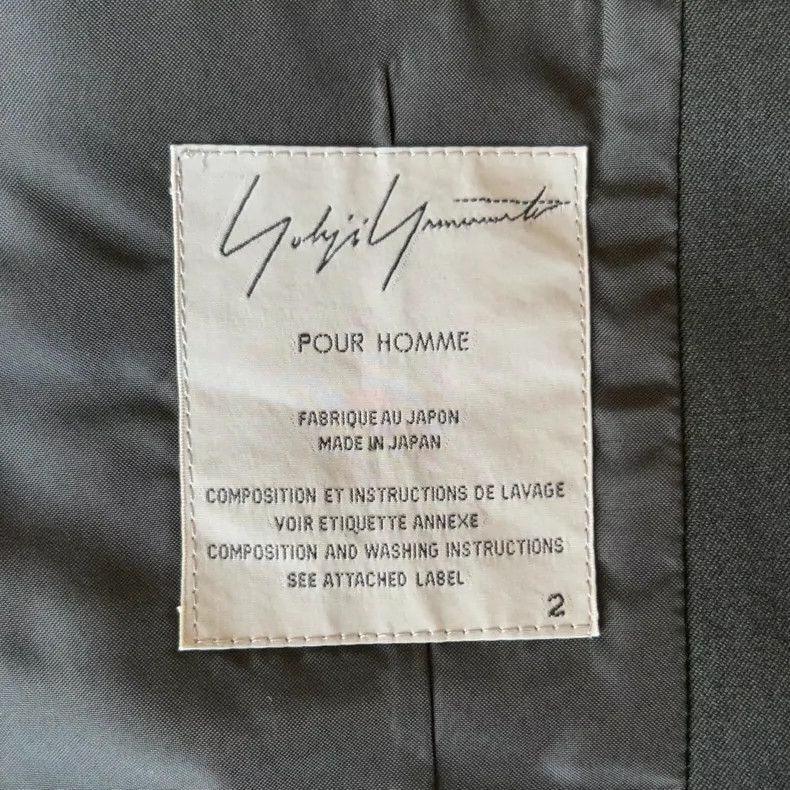 Yohji Yamamoto Yohji Yamamoto Yohji Yamamoto Wool Suit with Zipper Detail Size US S / EU 44-46 / 1 - 6 Thumbnail