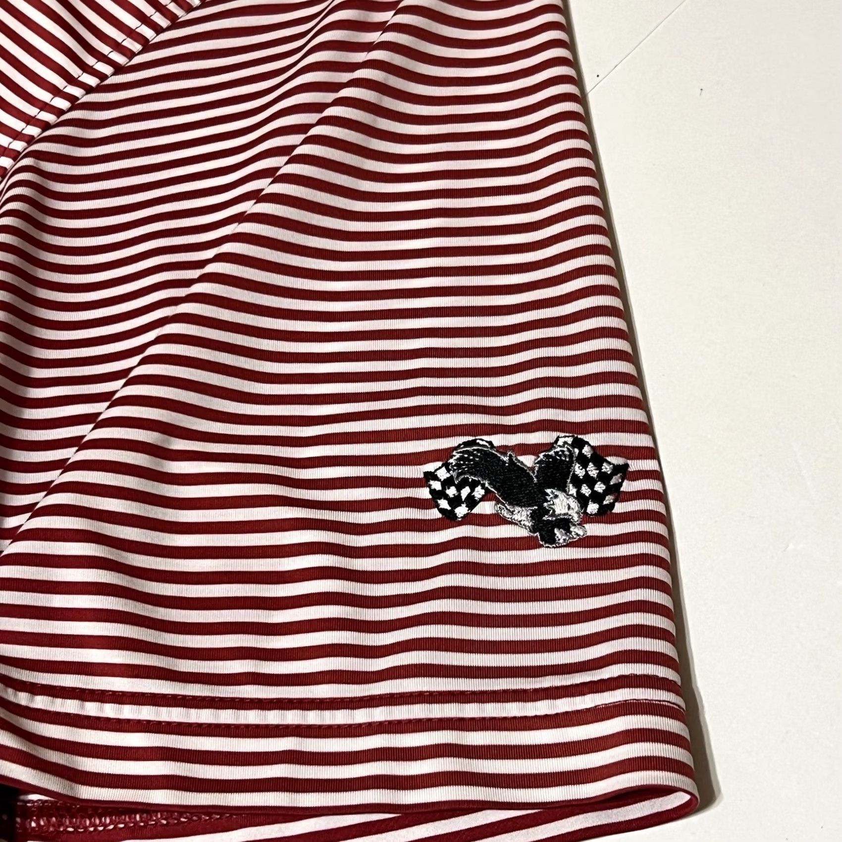Footjoy FootJoy Polo Mens M Red Stripe Golf Performance Eagle Checkered Flags Shirt Size US M / EU 48-50 / 2 - 2 Thumbnail