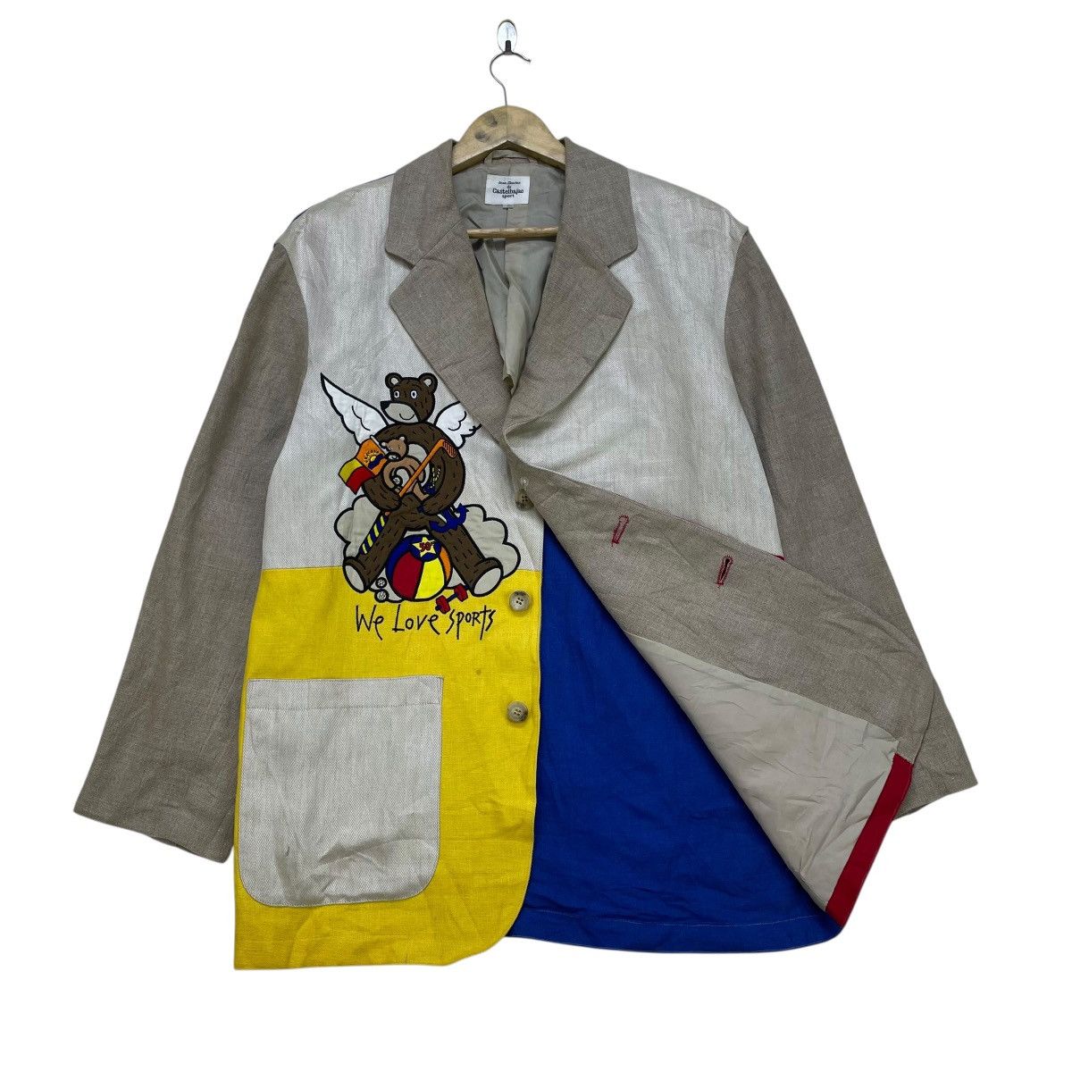 Designer × Jean Charles De Castelbajac 💥Vintage Jean Charles De Castelbajac Colour Block Jacket Size US M / EU 48-50 / 2 - 2 Thumbnail
