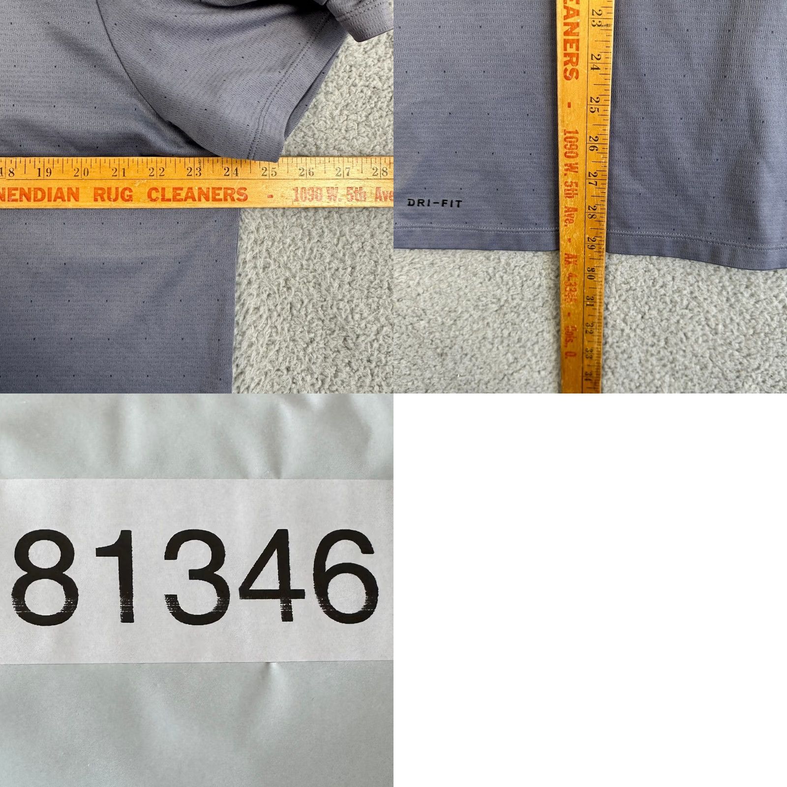 Nike Nike Golf Dri-FIT Polo Shirt Mens XL Gray Short Sleeve Swoosh Rugby Athletic Breathable Logo Outdoor 100% Polyester Chest 48 Length 29 Size US XL / EU 56 / 4 - 8 Thumbnail
