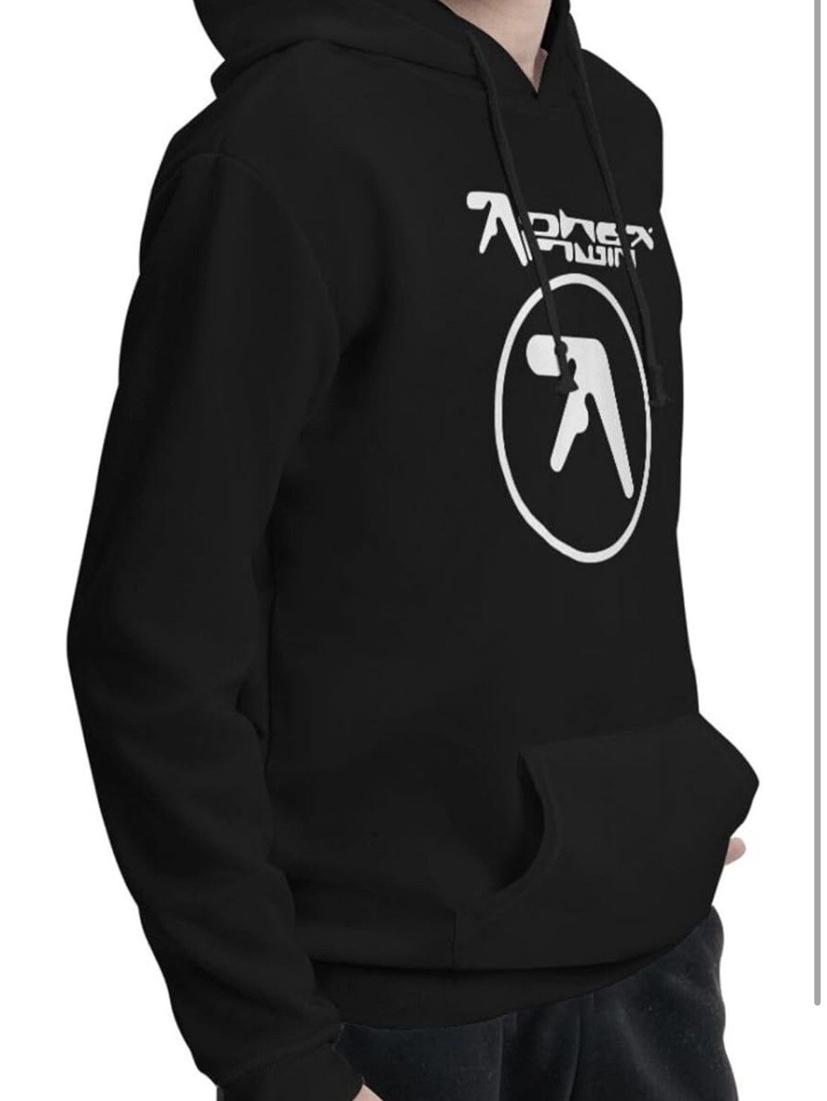 Vintage Aphex Twin Black Hoodie Medium Size US M / EU 48-50 / 2 - 2 Thumbnail