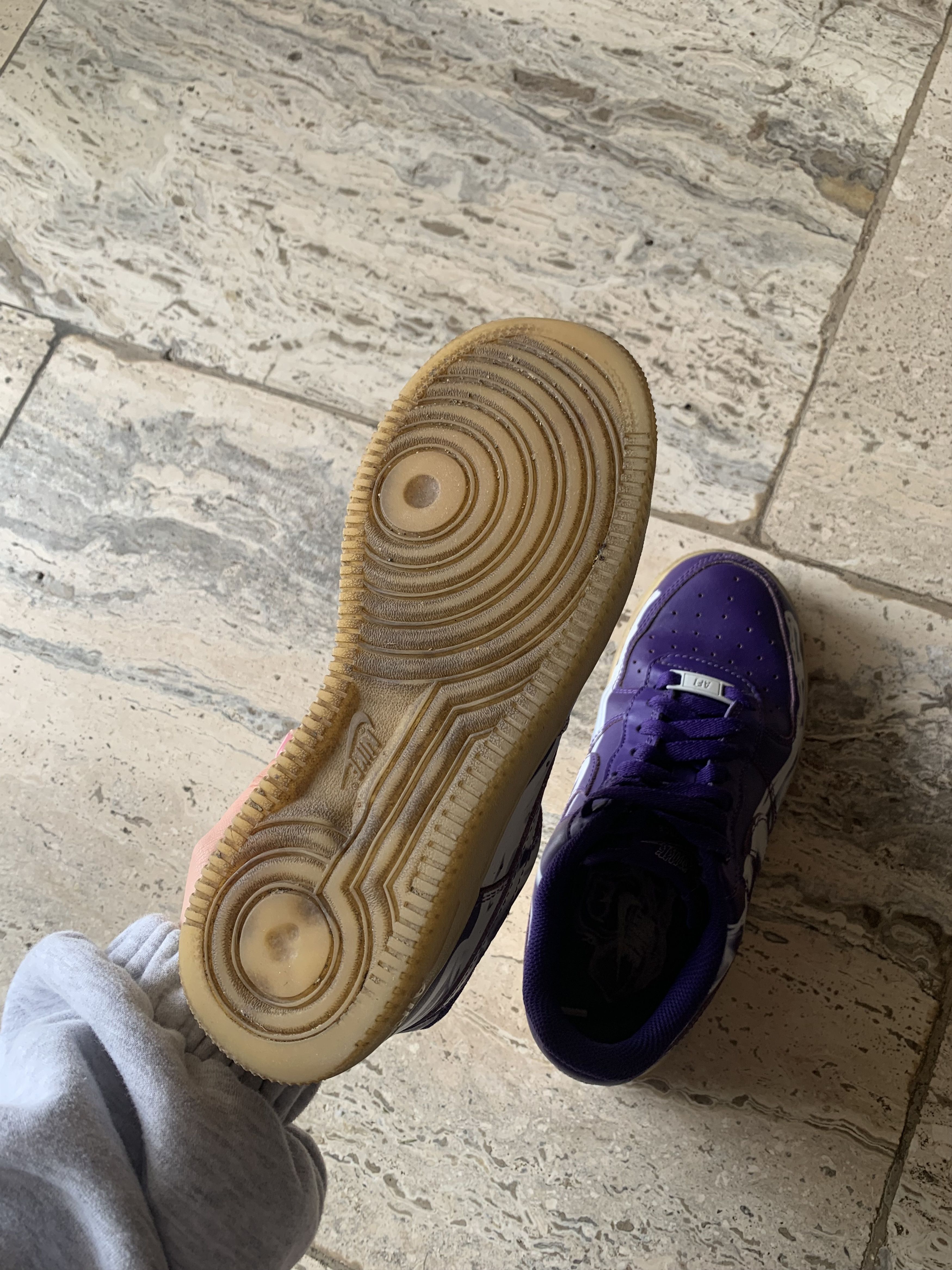 Nike NIKE AIR FORCE 1 LOW "PURPLE SKELETON" Size US 7.5 / IT 37.5 - 5 Thumbnail
