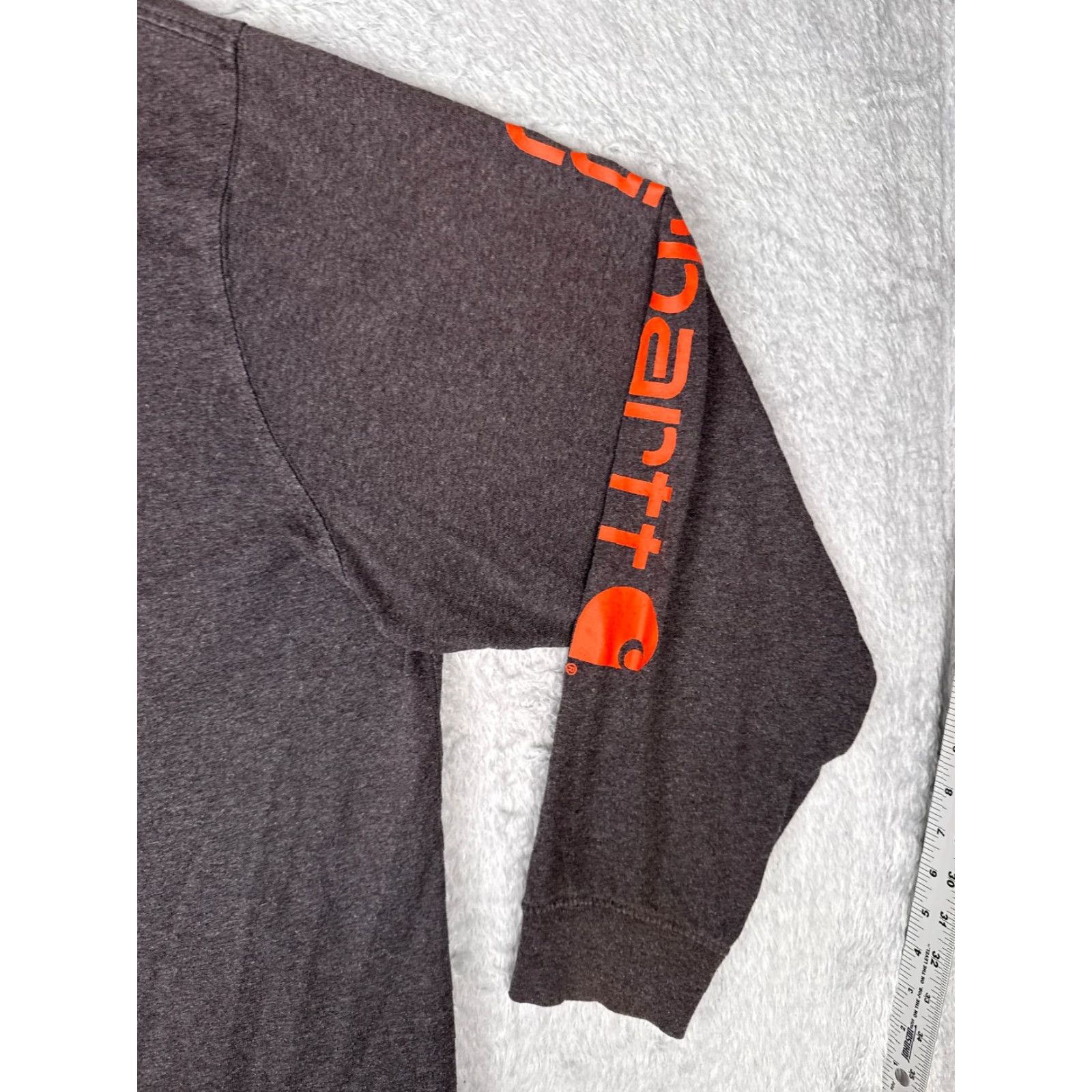 Carhartt Carhartt Shirt Men 2XL Gray Long Sleeve Crew Neck Cotton Blend Workwear Size US XXL / EU 58 / 5 - 2 Thumbnail