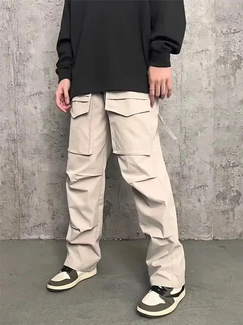 Designer × Japanese Brand × Vintage custom cargo pleated zipper utility pants Size US 28 / EU 44 - 1 Thumbnail