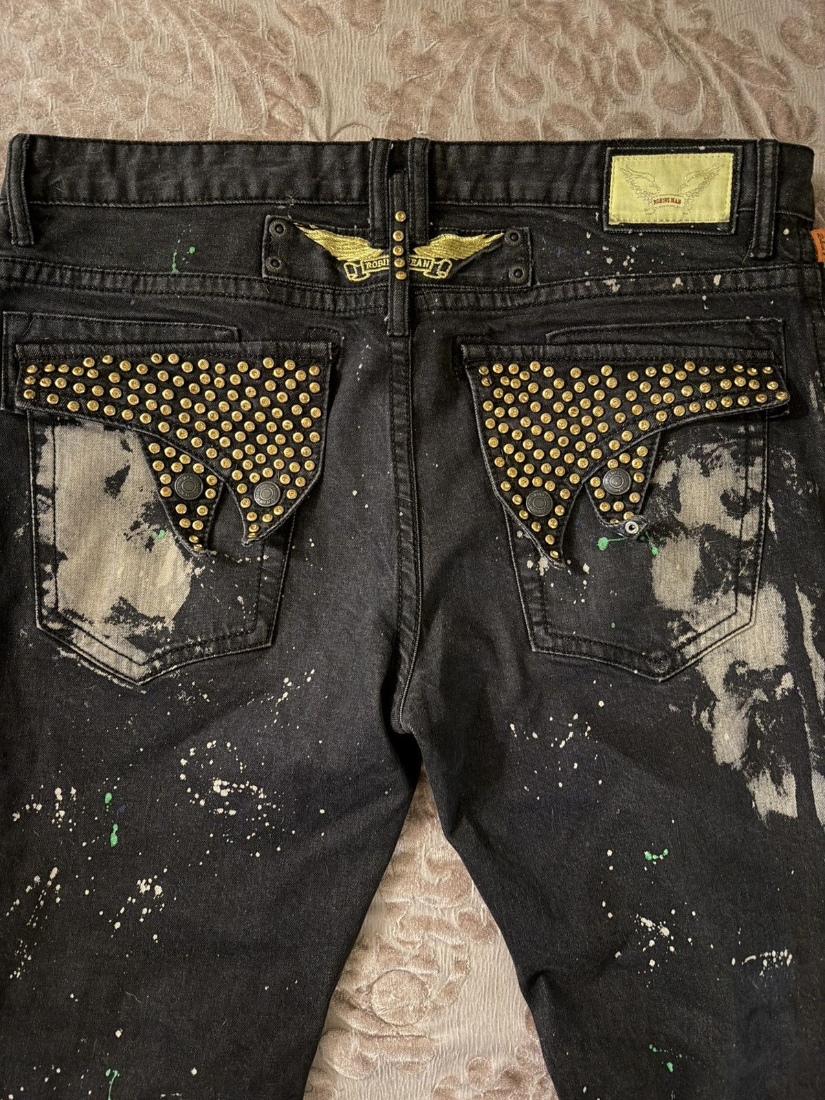 Robins Jeans Vintage Robins Jeans W/ Rhinestone Wing Pockets Size US 38 / EU 54 - 2 Thumbnail