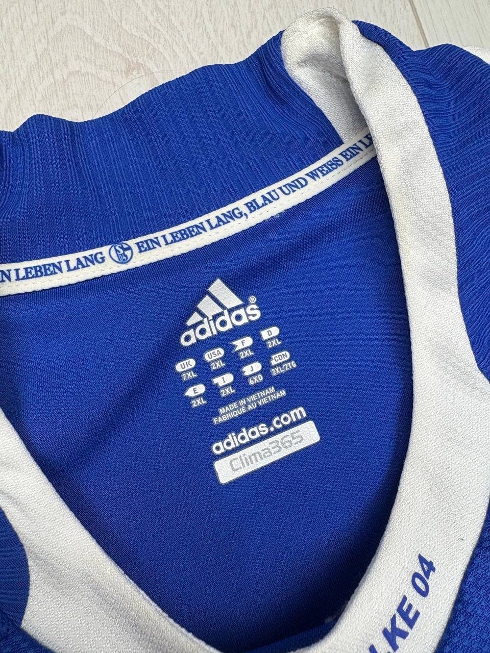 Adidas Adidas Shalke 2008-10 Home Vintage #70 KLAUS Soccer Jersey Size US XXL / EU 58 / 5 - 4 Thumbnail