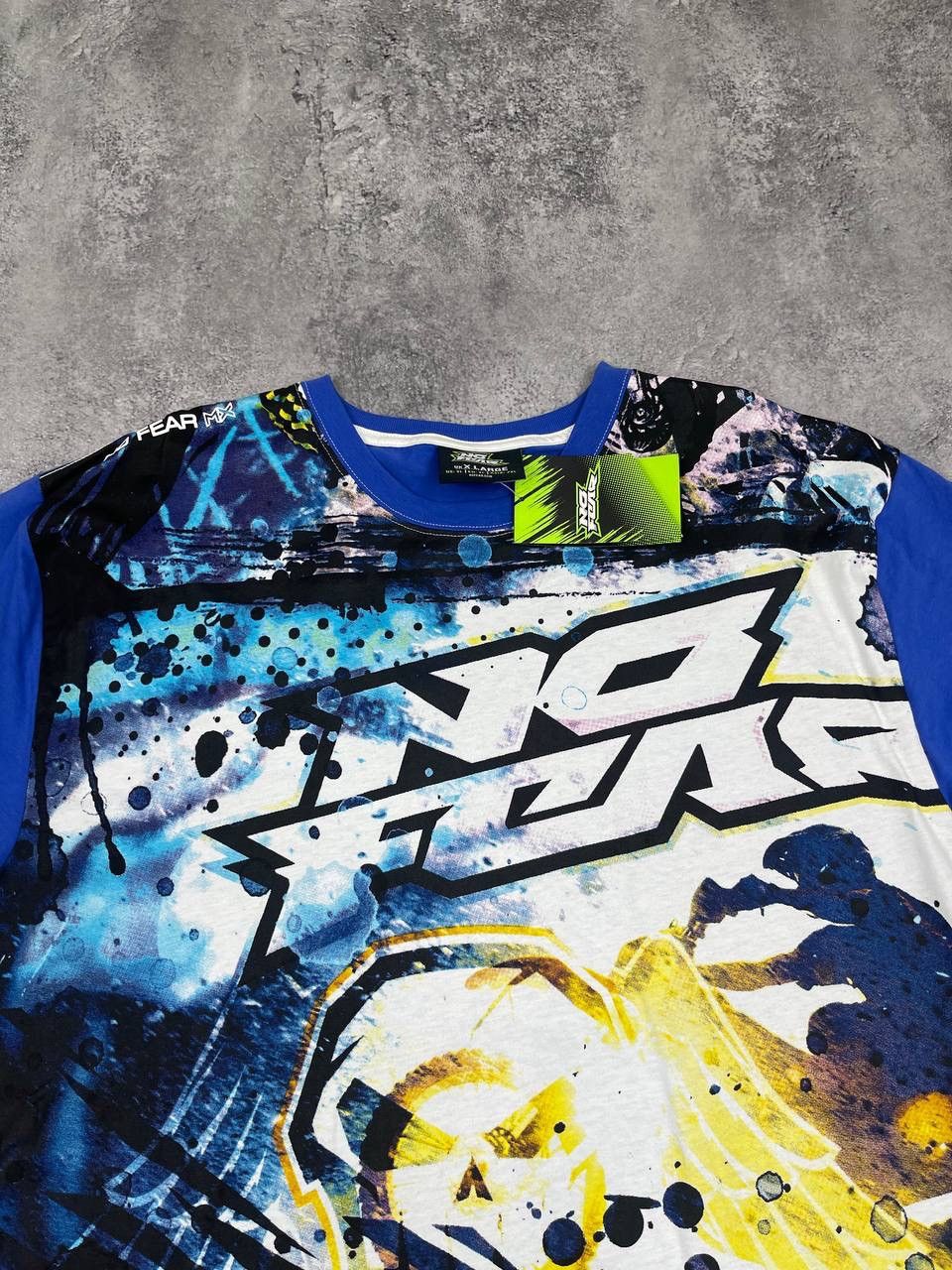 No Fear No Fear NWT Men Graphic T-Shirt Blue Motocross Print Size US XL / EU 56 / 4 - 2 Thumbnail