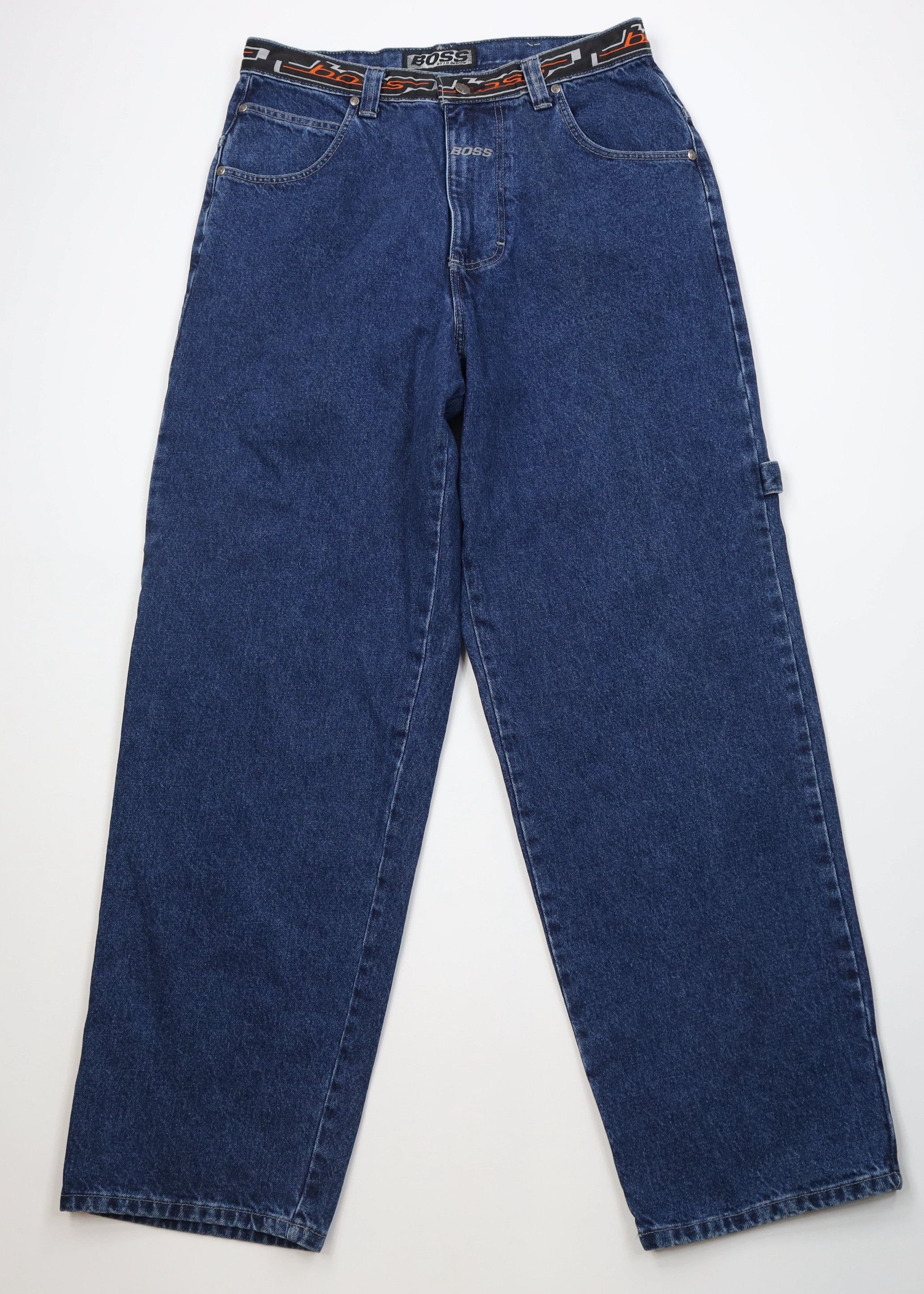 Vintage Deadstock Vintage 90s Boss Wide Leg Skateboard Denim Jeans Size US 36 / EU 52 - 1 Thumbnail