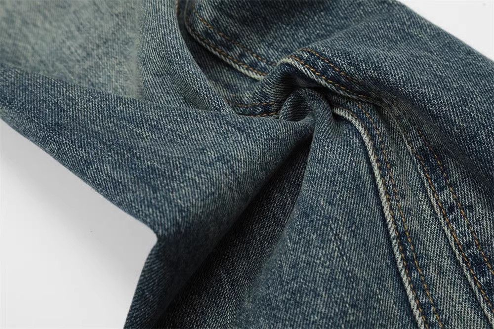 Japanese Brand × Jean Loose washed distressed pocket split patchwork jeans Size US 32 / EU 48 - 6 Thumbnail