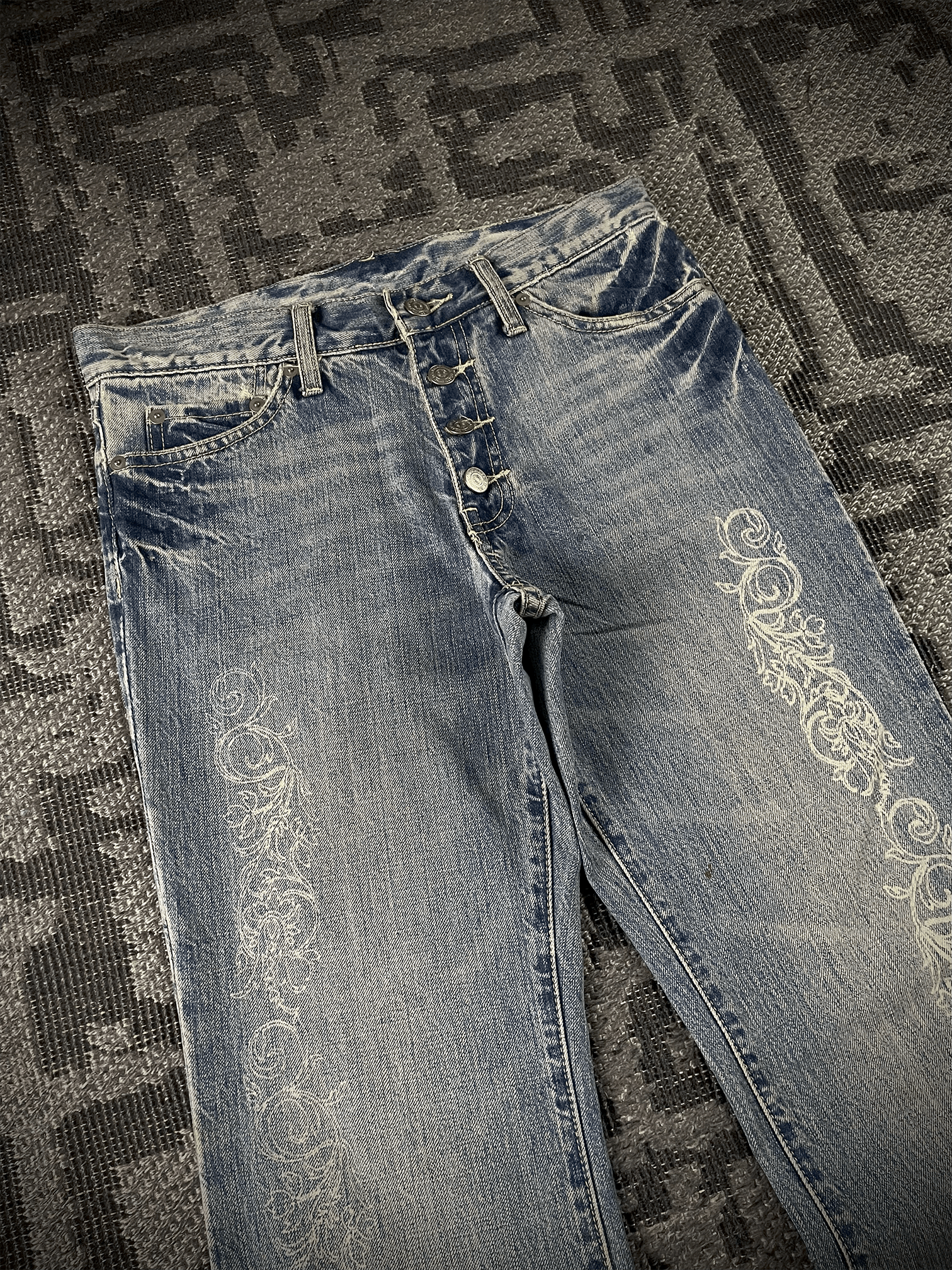 Tornado Mart Tornado Mart Tribal Flared Denim Size US 31 - 2 Thumbnail