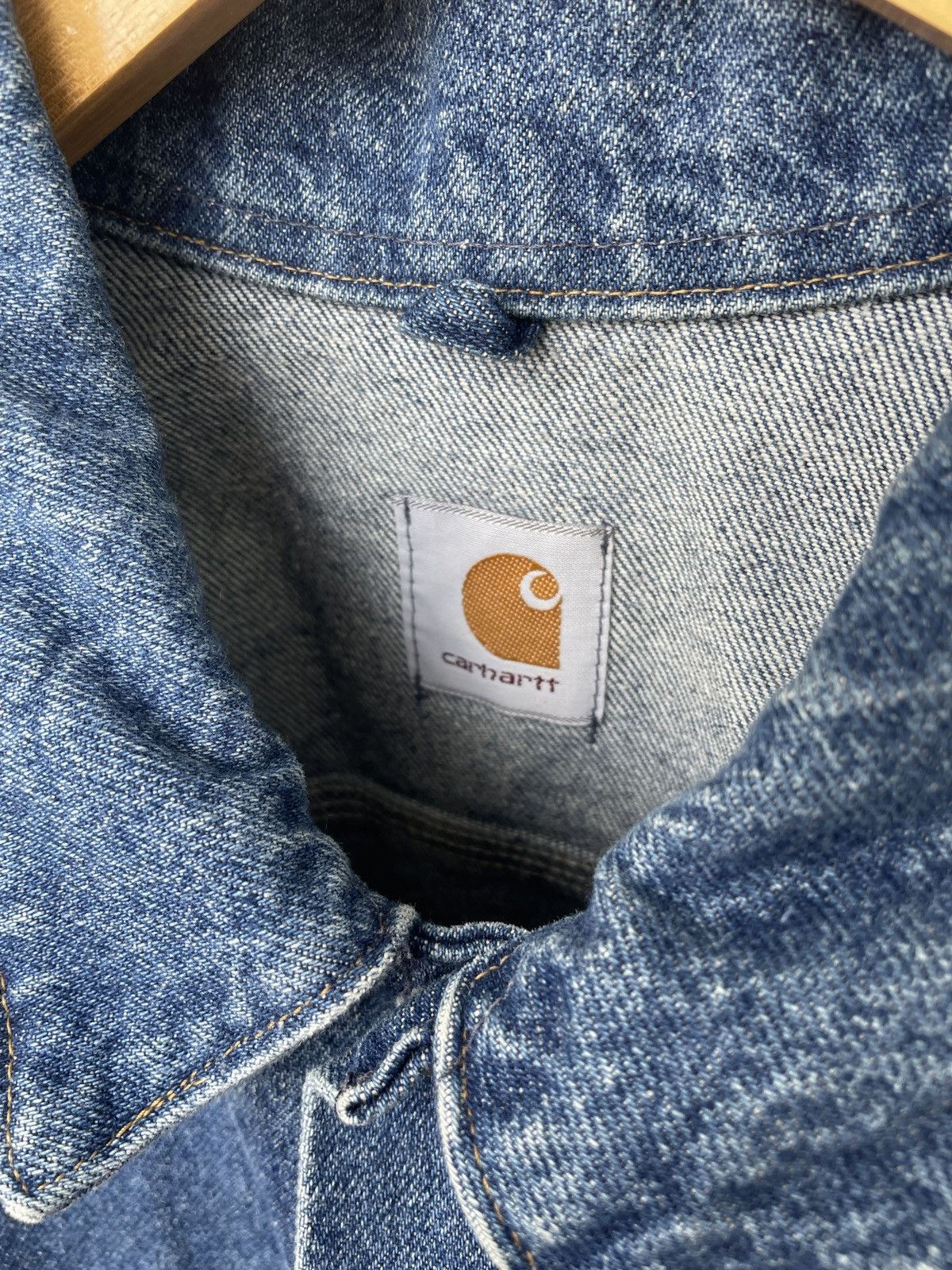 Carhartt VTG Carhartt Denim Trucker Jacket Size US XL / EU 56 / 4 - 4 Thumbnail
