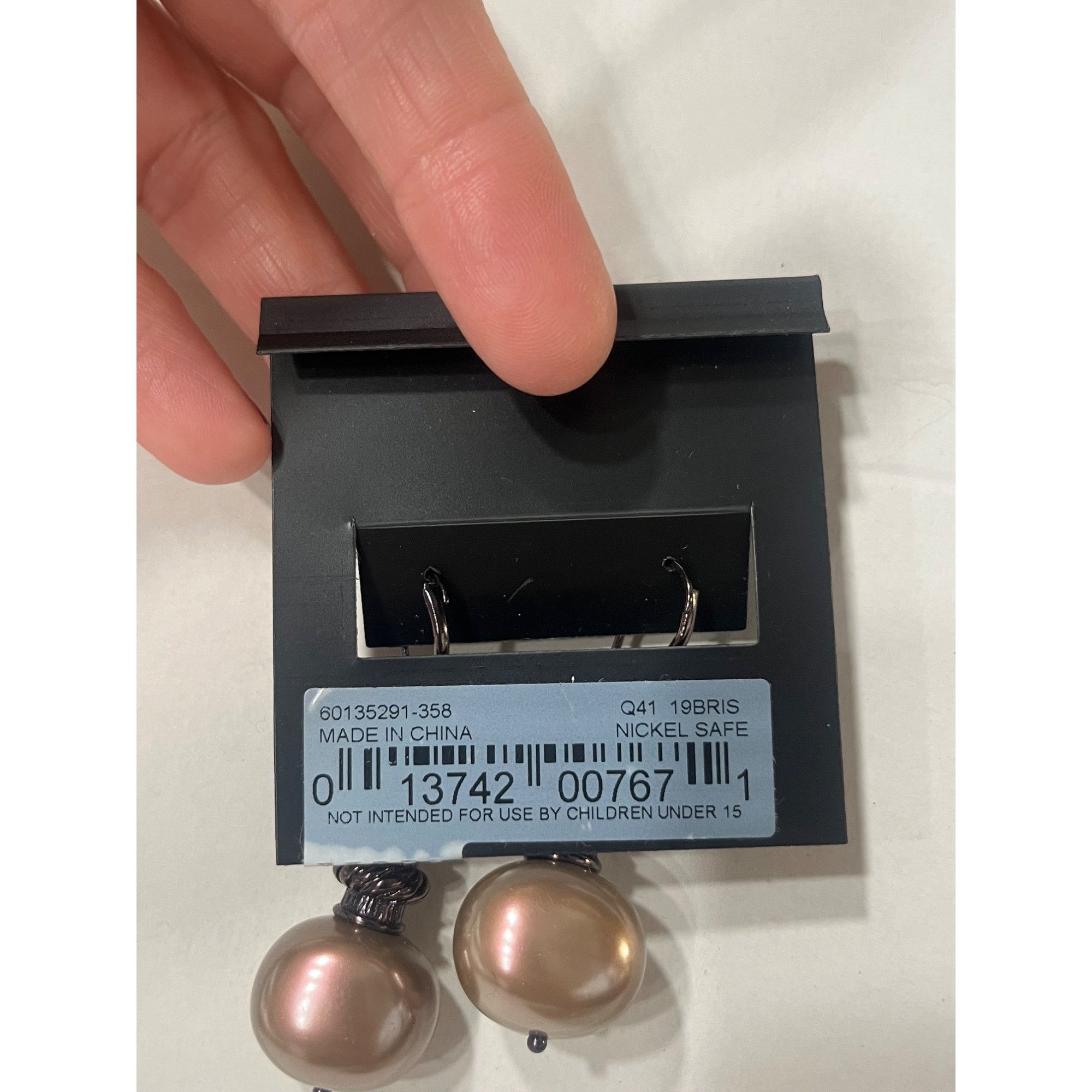 Jones New York Jones New York Dangle Earrings With Faux Pearl & Glass Beads Size ONE SIZE - 5 Thumbnail