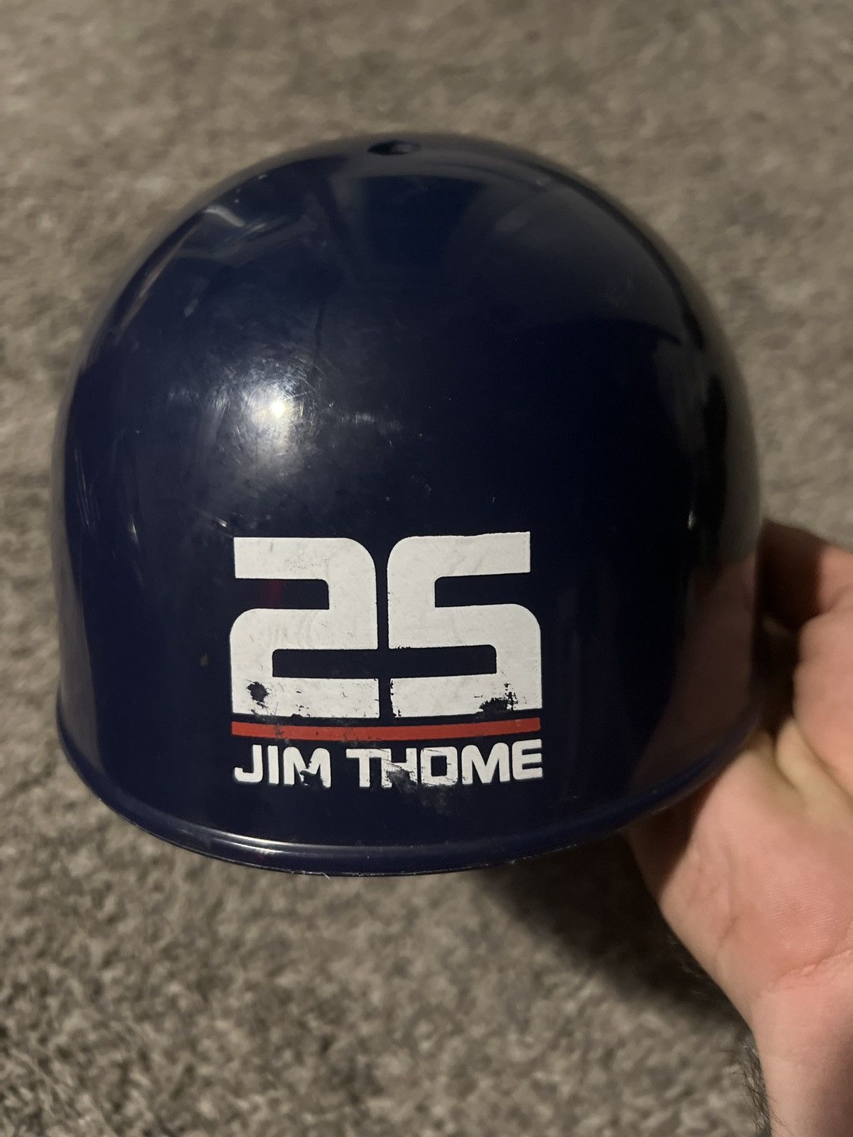 MLB Latch Cleveland Indians Jim Thome Baseball Batting Helmet Size ONE SIZE - 7 Thumbnail