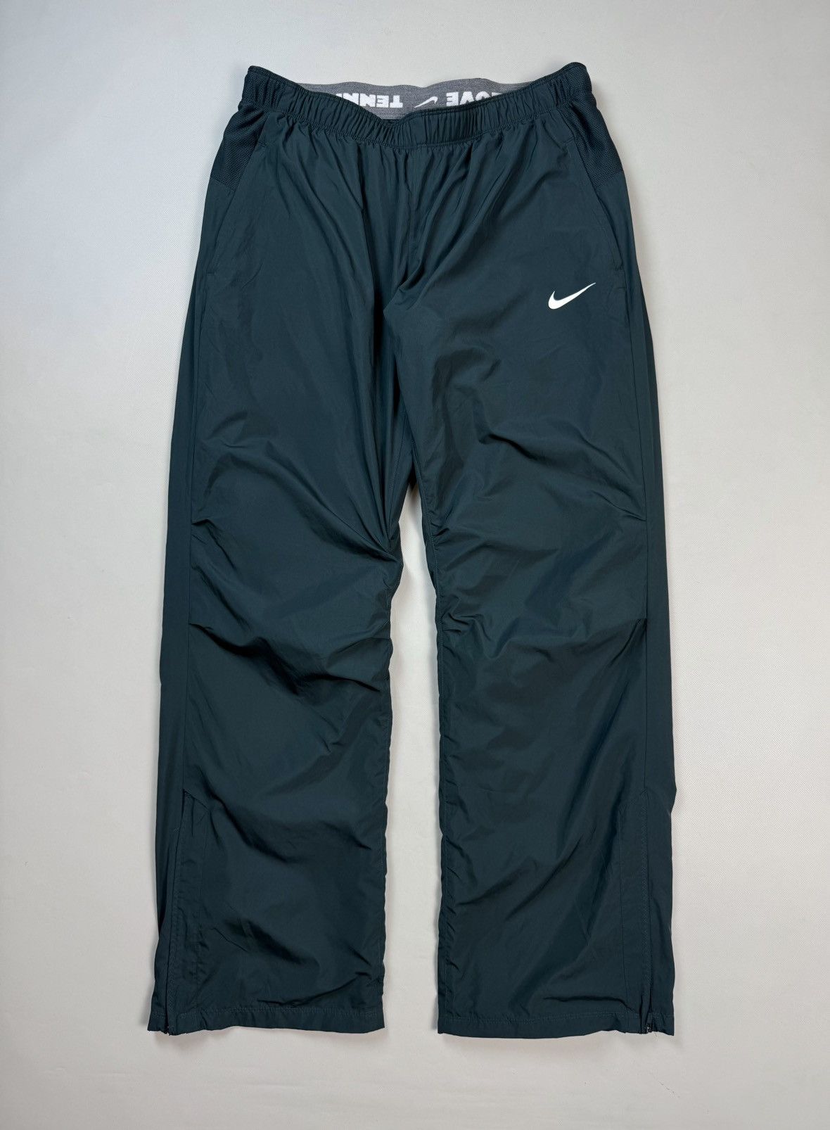 Nike Tennis Vintage Y2K Wide Leg Ankle Zip Track Pants Trousers Size US 34 / EU 50 - 1 Thumbnail
