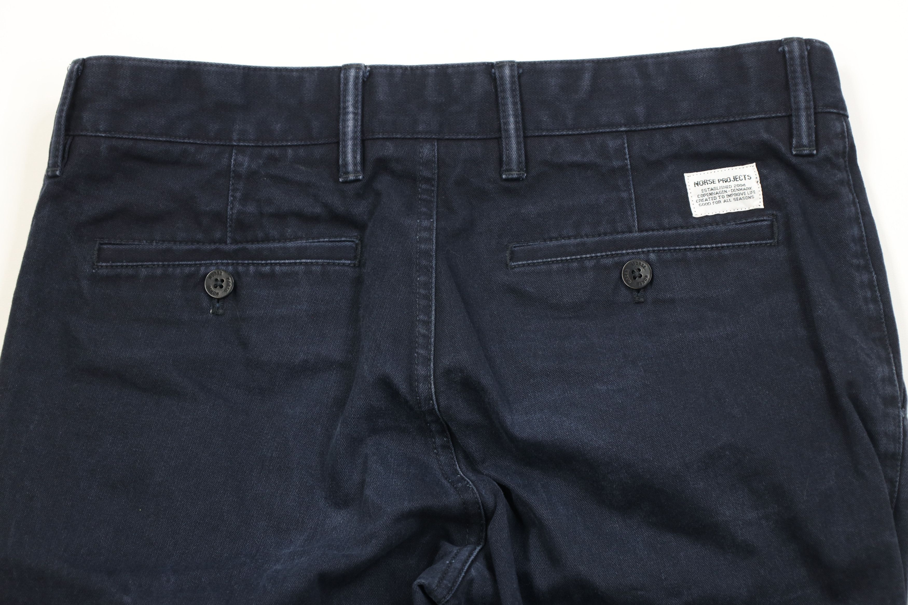 Norse Projects Norse Projects Heavy Aros Button Fly Canvas Pants Blue Size US 29 - 13 Thumbnail