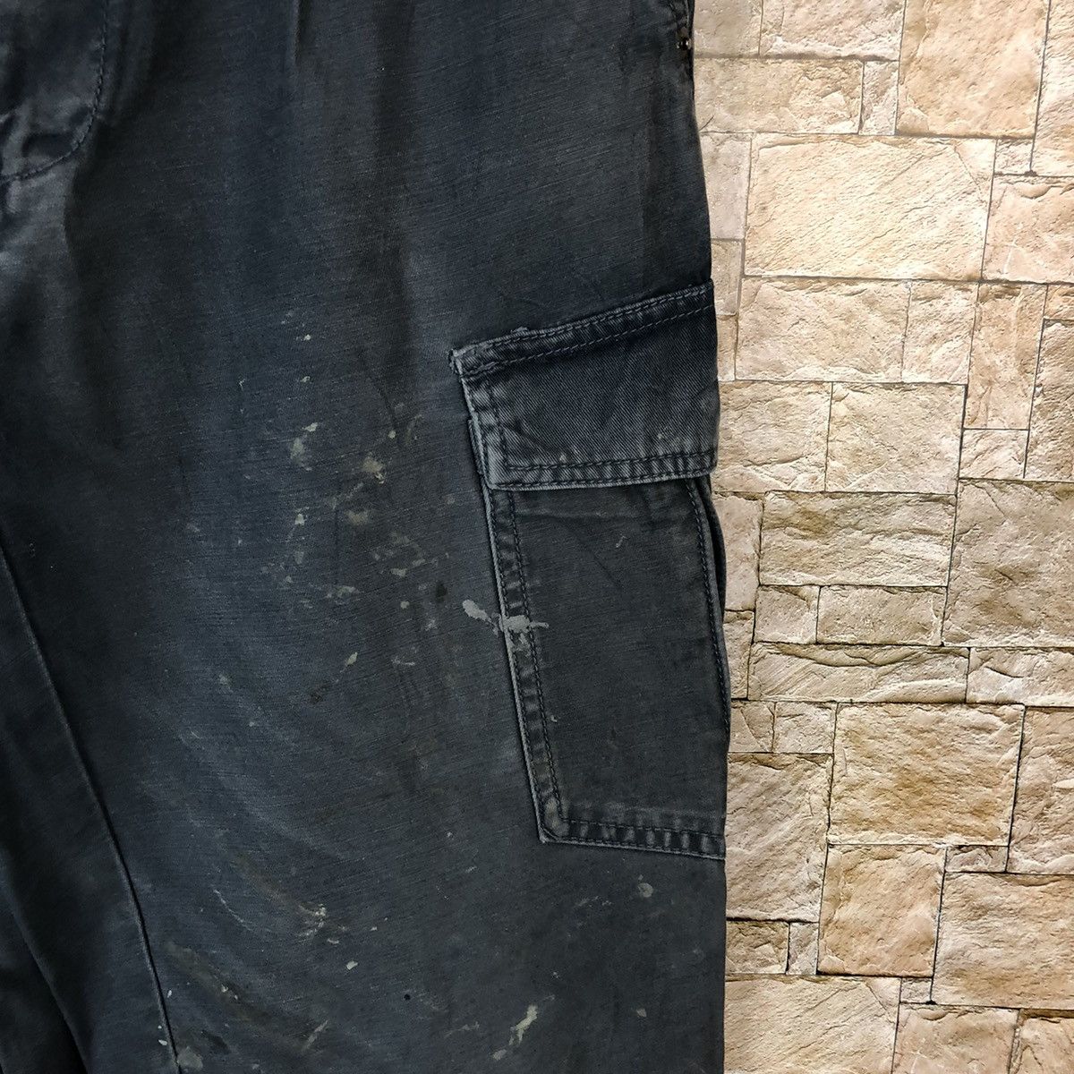 Japanese Brand × Vintage G.Ground faded ripped patchwork Cargo Pants #A993 Size US 29 - 10 Thumbnail