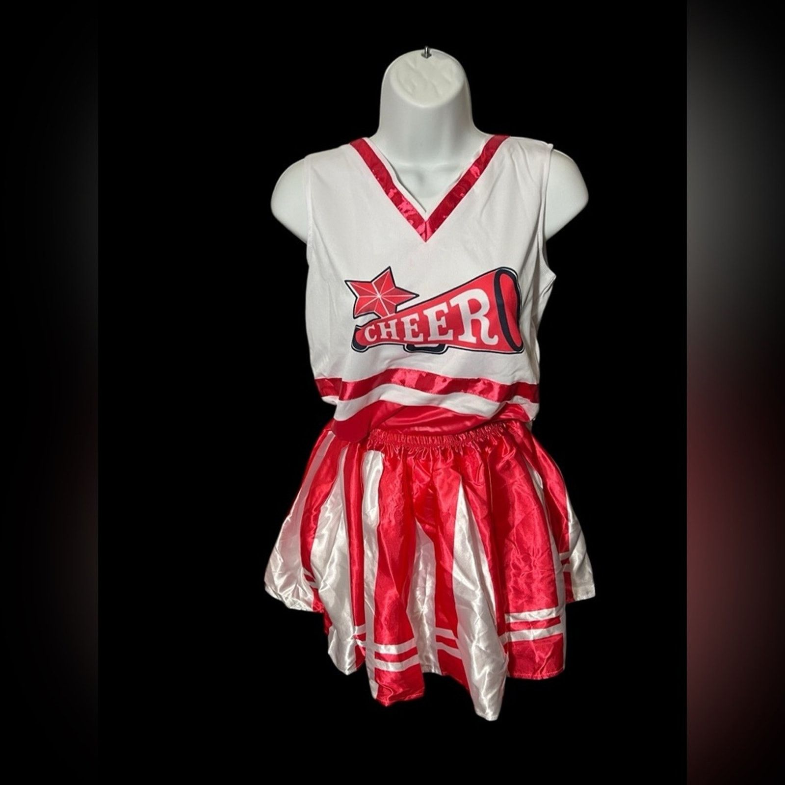 & Other Stories Spooktacular Cheerleader Costume – Pink & White – Size L Size 34" / US 12 / IT 48 - 3 Thumbnail