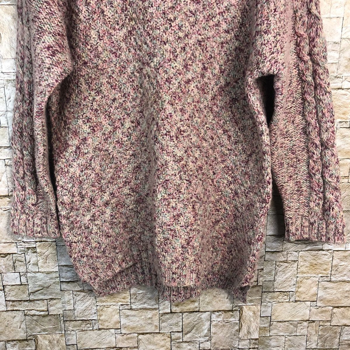Homespun Knitwear × Japanese Brand × Vintage Natural Palette Pink Knitwear #A914 Size M / US 6-8 / IT 42-44 - 6 Thumbnail