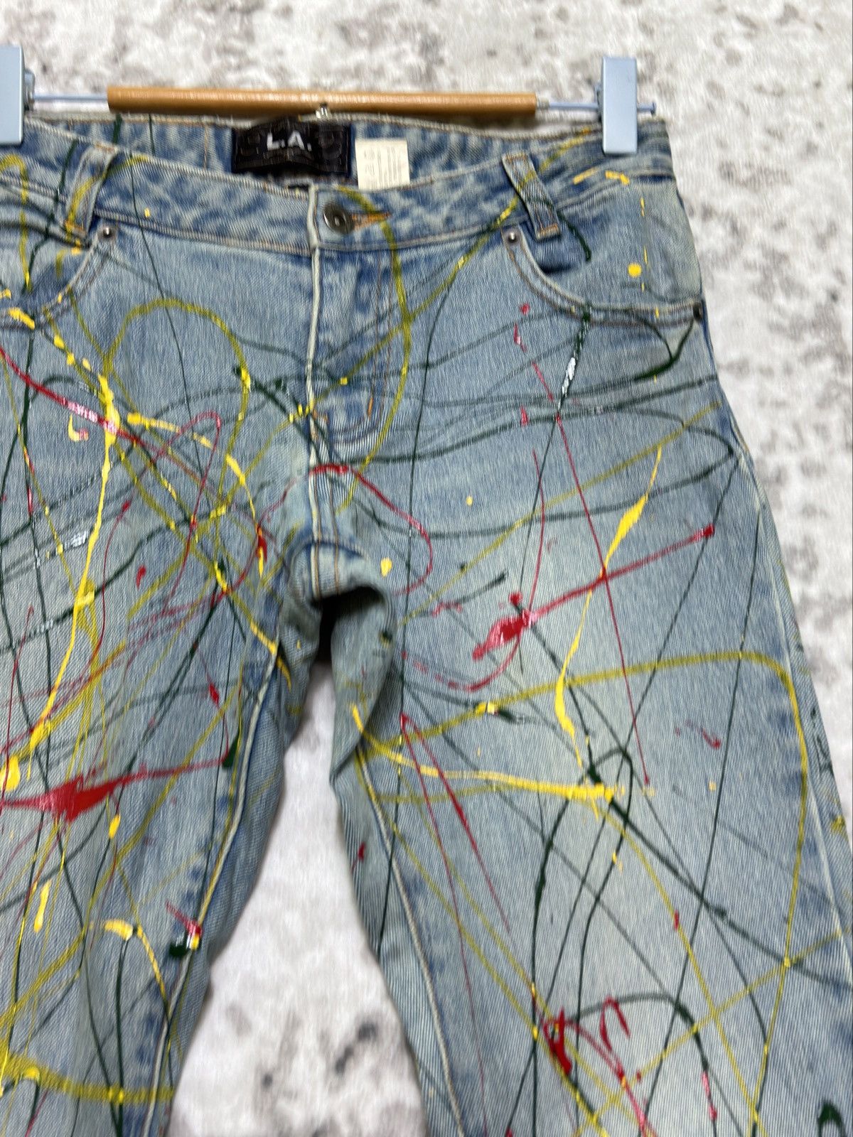 Hysteric Glamour Flare LA Jeans Paint Splash Junya Watanabe Style Bootcut Size US 26 / EU 42 - 5 Thumbnail