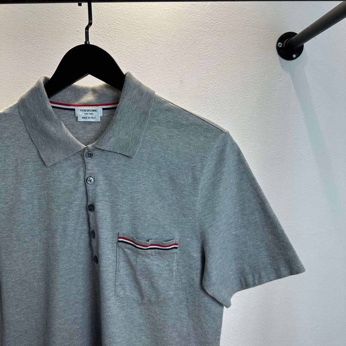 Thom Browne THOM BROWNE STRIPED POLO SHIRT Size US M / EU 48-50 / 2 - 3 Thumbnail