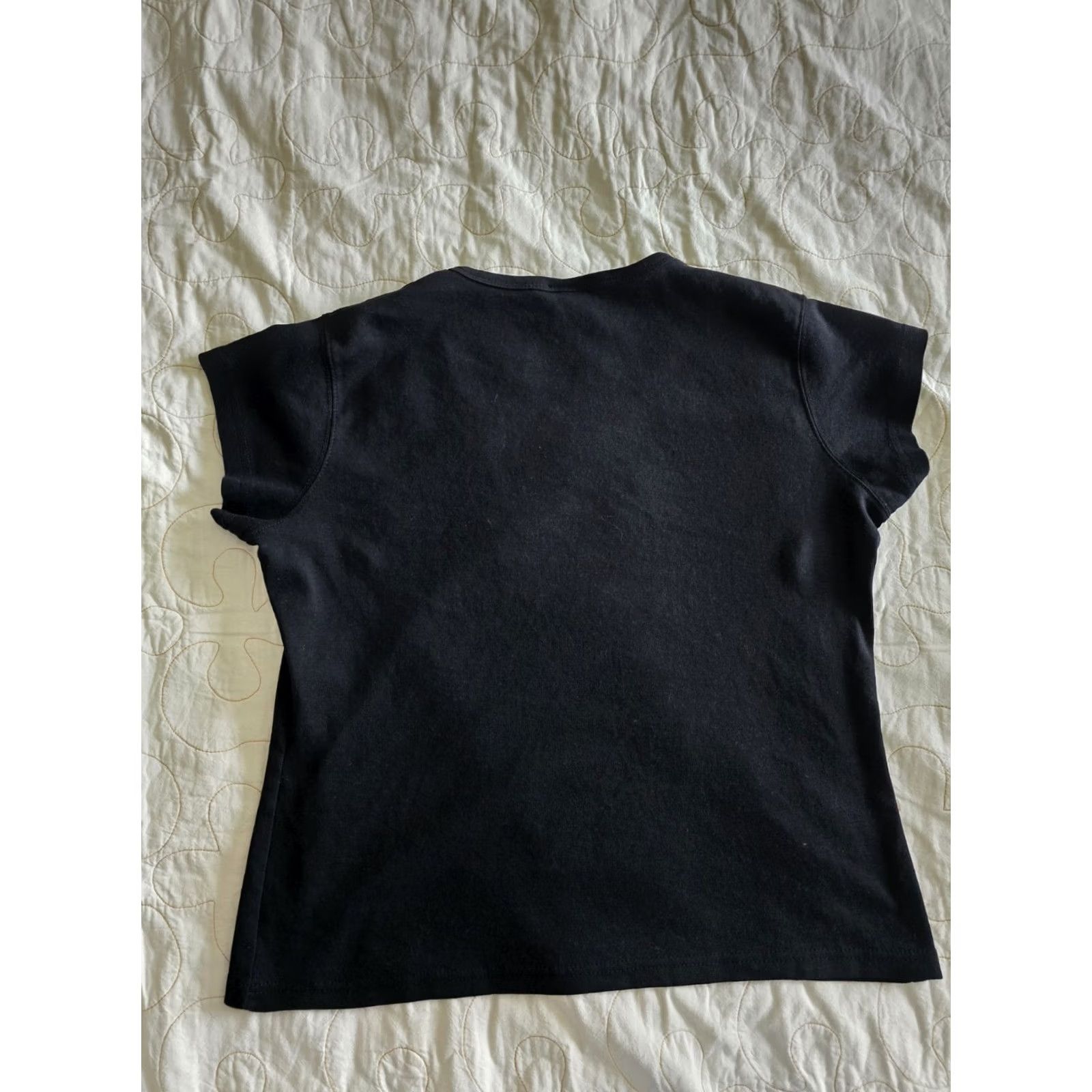 Vintage Live To Ride Studded Shirt Womens Large Black Cotton Motorcycle Eagle Tee Size L / US 10 / IT 46 - 7 Thumbnail