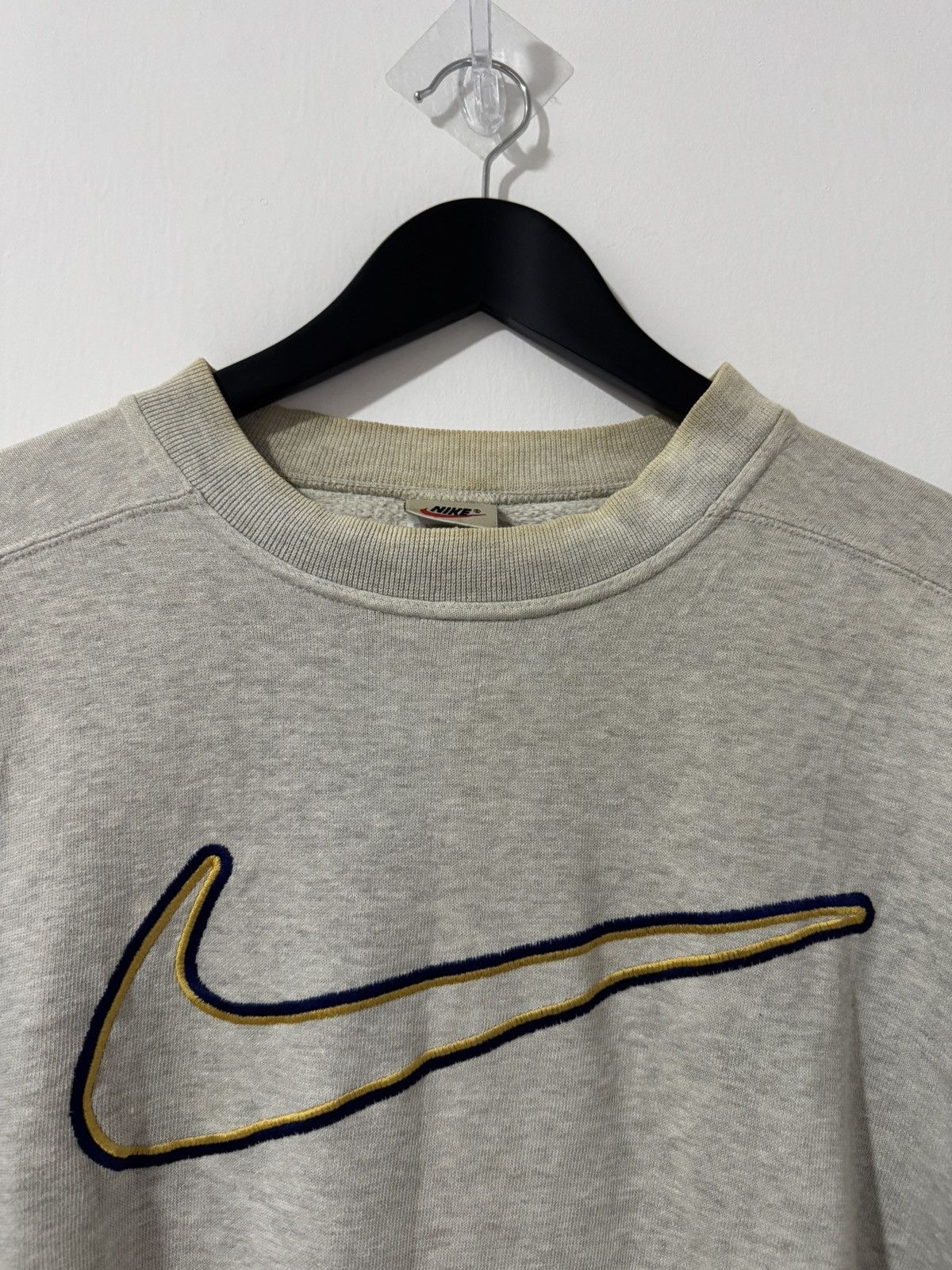 Nike Vintage 90's NIKE Big Swoosh Logo Made in USA Size US M / EU 48-50 / 2 - 2 Thumbnail