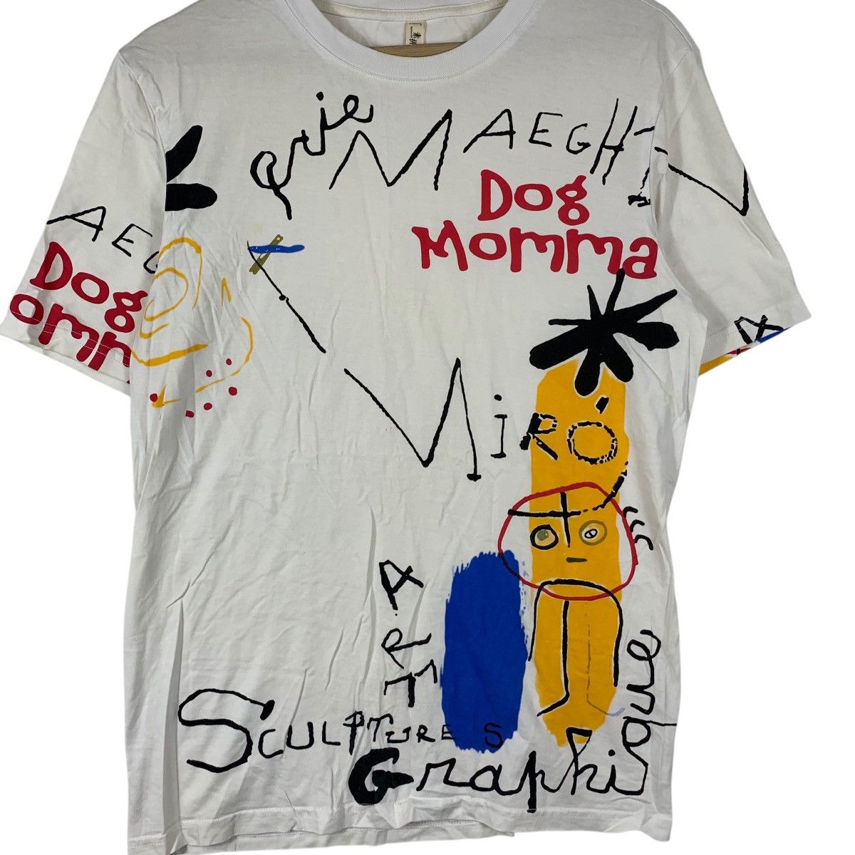 Vintage JOAN MIRO Affiche D’Exposition Artwork Tee Shirt