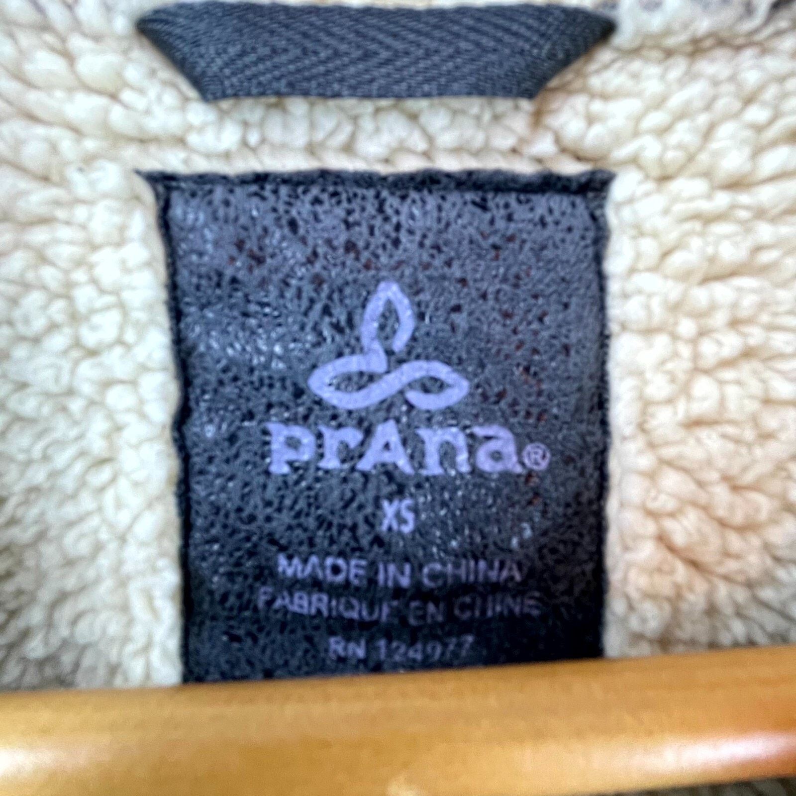 Prana prAna Esme Jacket Womens XS Sherpa Faux Suede Moto Shearling Size XS / US 0-2 / IT 36-38 - 3 Thumbnail