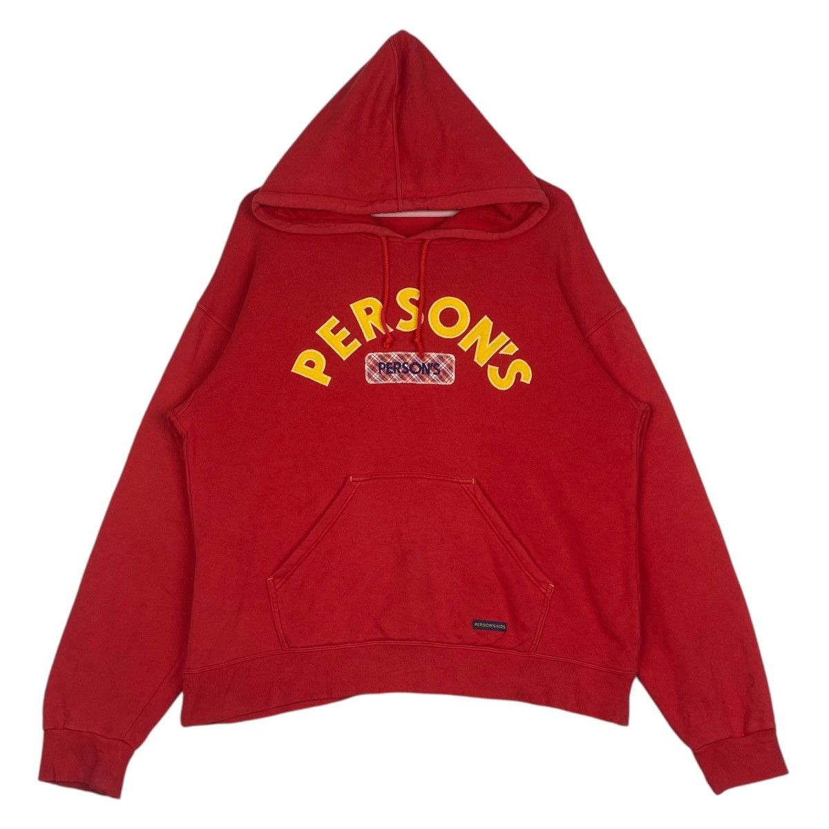 PERSON'S Vintage Persons Kids Hoodie Embroidered Red Size US L / EU 52-54 / 3 - 1 Thumbnail