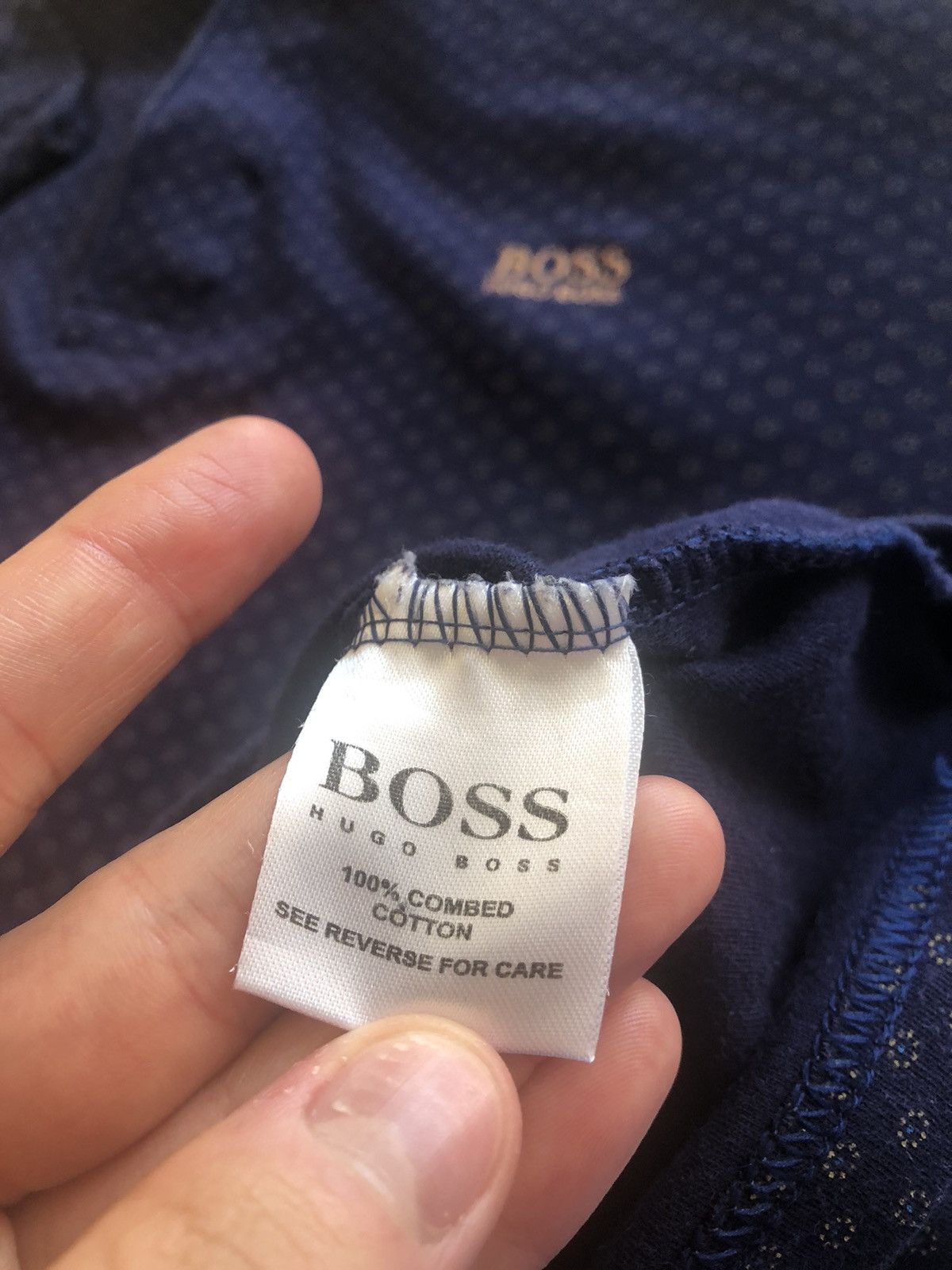 Hugo Boss × Vintage VINTAGE HUGO BOSS LOGO POLO SHIRT Size US L / EU 52-54 / 3 - 5 Thumbnail