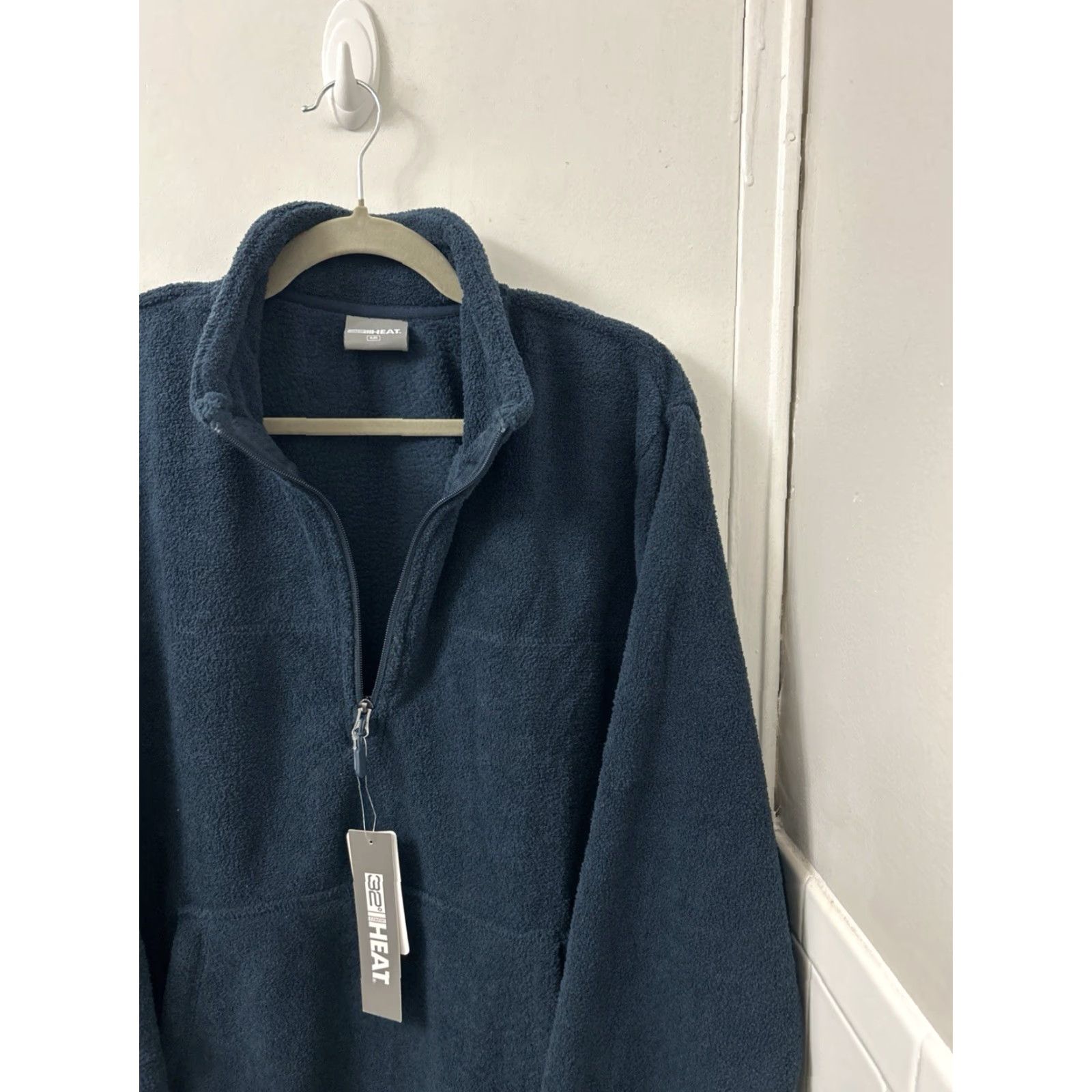 Vintage 32 Degrees Heat Fleece 1/4 Zip Mens XL Eclipse Navy Pullover Pockets L/S NWT Size US XL / EU 56 / 4 - 4 Thumbnail