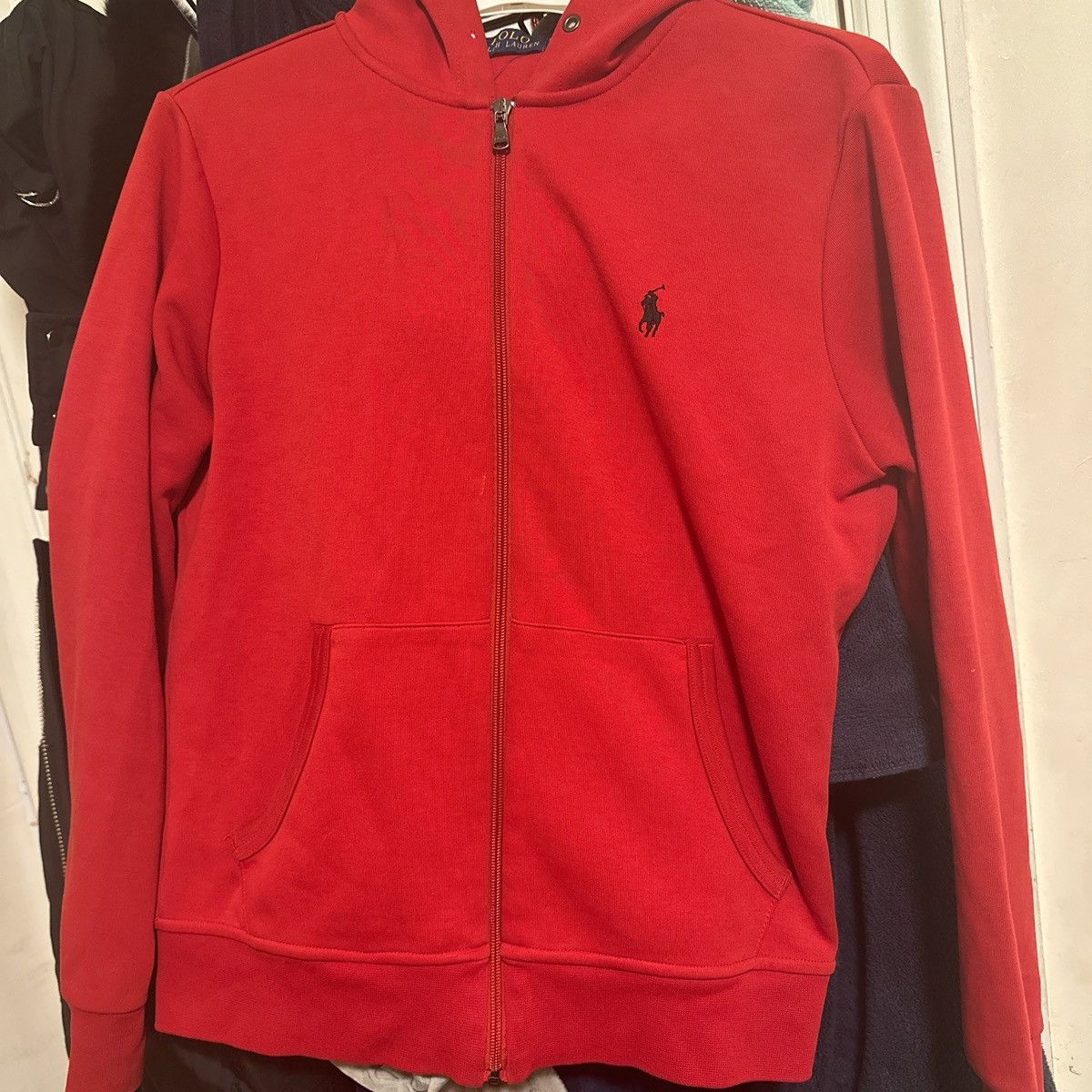 Polo Ralph Lauren Red knit Polo Ralph Lauren Hoodie Size US S / EU 44-46 / 1 - 1 Thumbnail