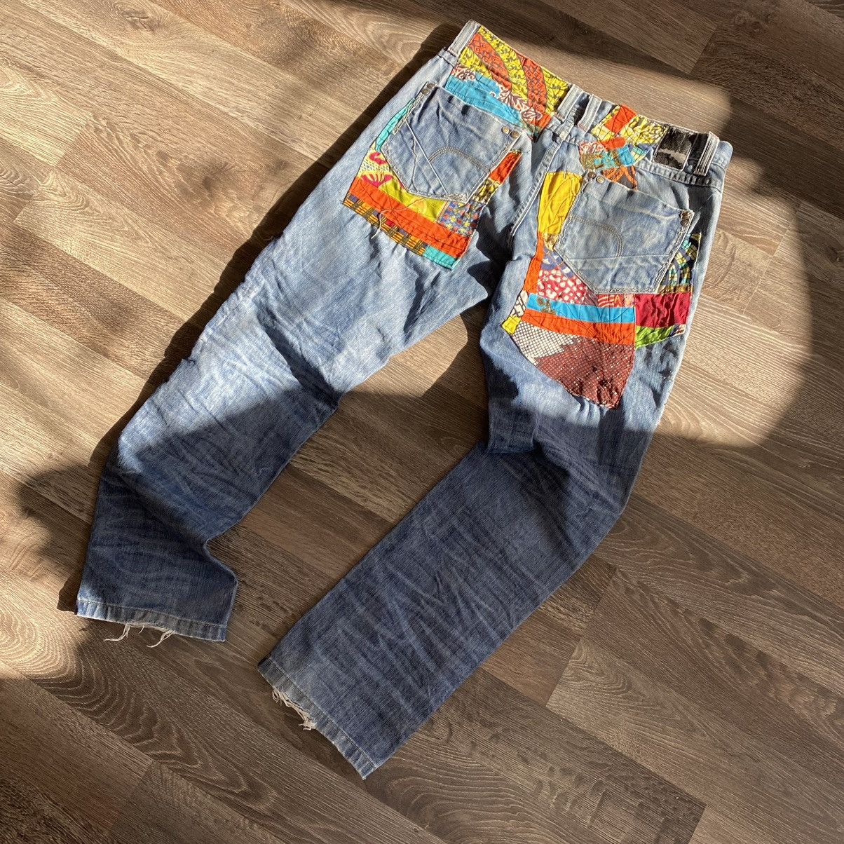 Vintage Custom patch work denim pants Size US 34 / EU 50 - 11 Thumbnail