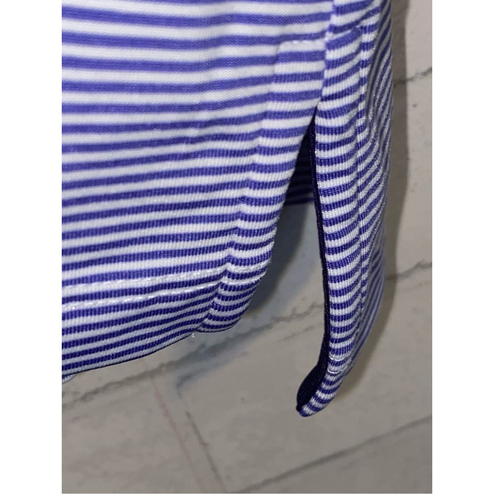 Grenson GREYSON $110 Tavistock Quogue Striped Purple Polo L Size US L / EU 52-54 / 3 - 7 Thumbnail